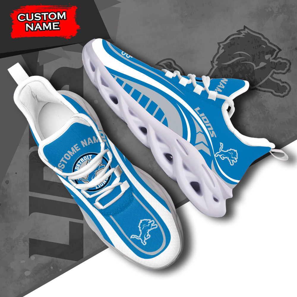 Ideafootwear Detroit Lions NFL Max Soul Shoes Sneakers For Men And Women