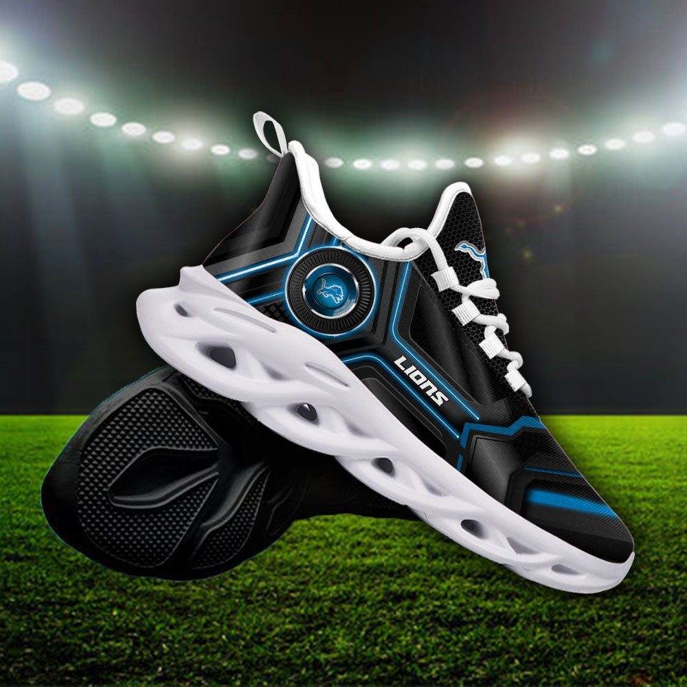 Ideafootwear Detroit Lions NFL Max Soul Shoes Sneakers For Men And Women