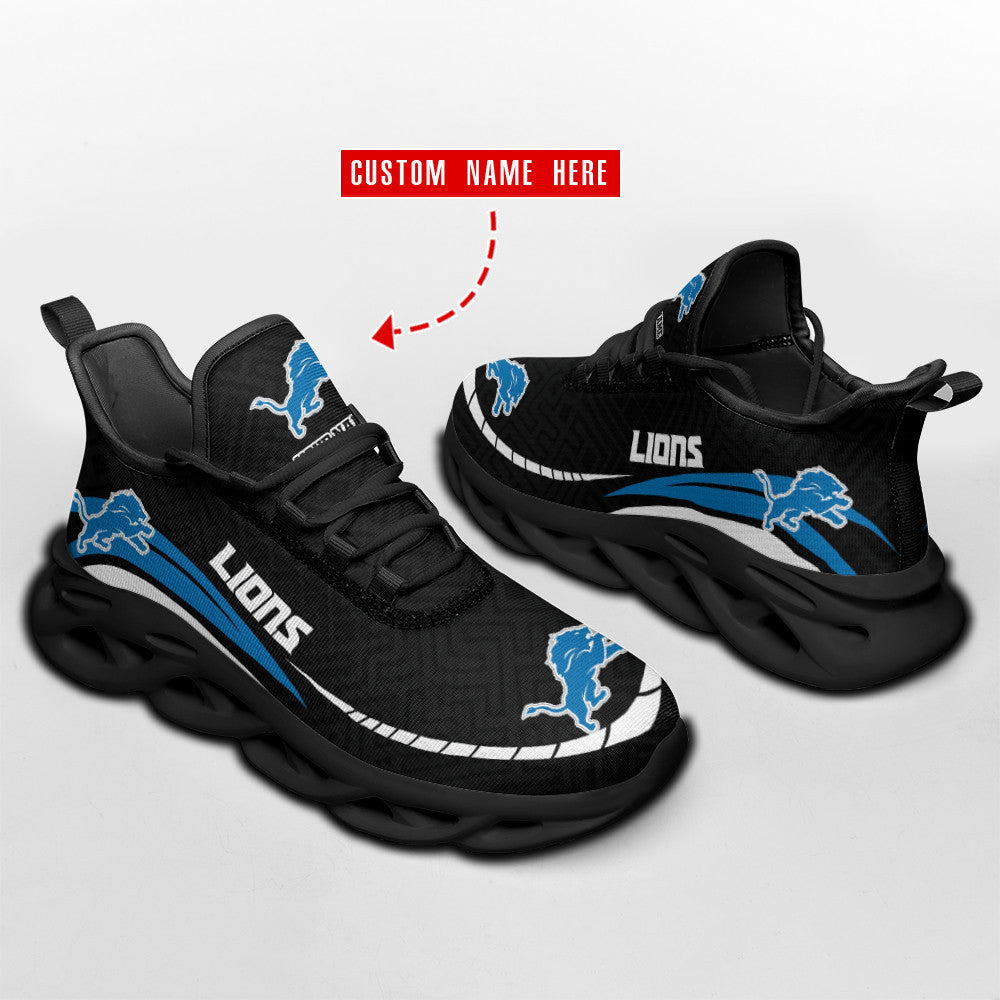 Ideafootwear Detroit Lions NFL Max Soul Shoes Sneakers For Men And Women