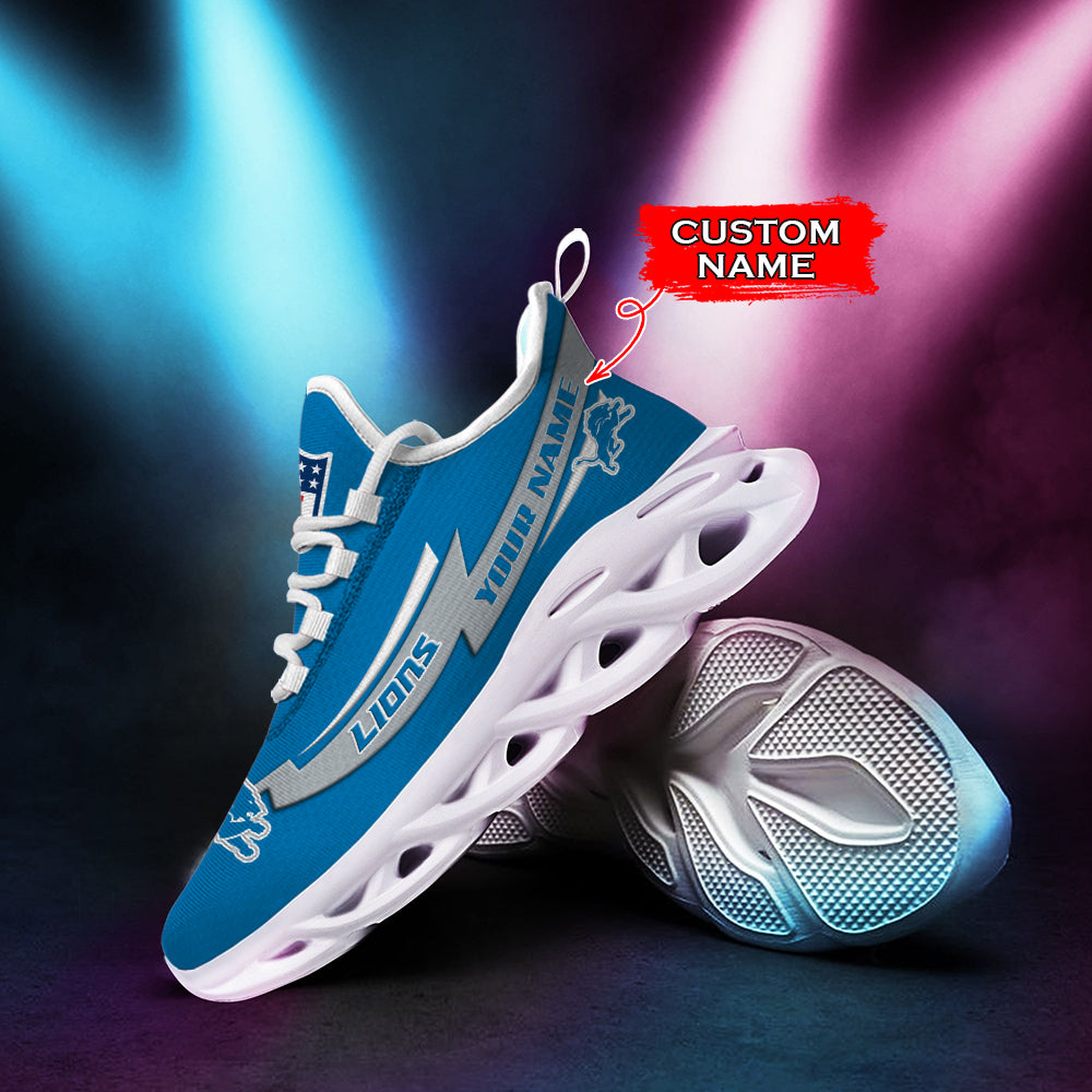 Ideafootwear Detroit Lions NFL Max Soul Shoes Sneakers For Men And Women