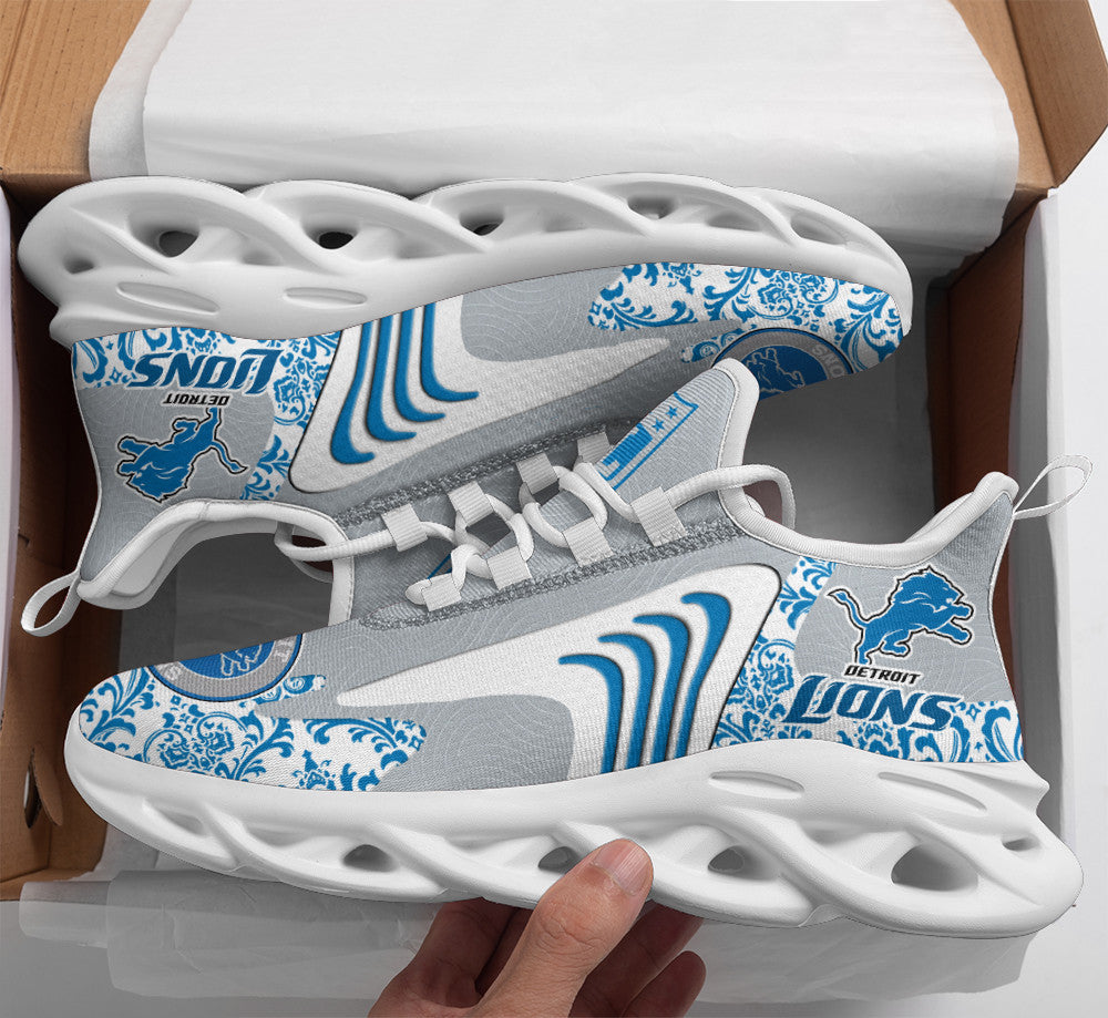 Ideafootwear Detroit Lions NFL Max Soul Shoes Sneakers For Men And Women