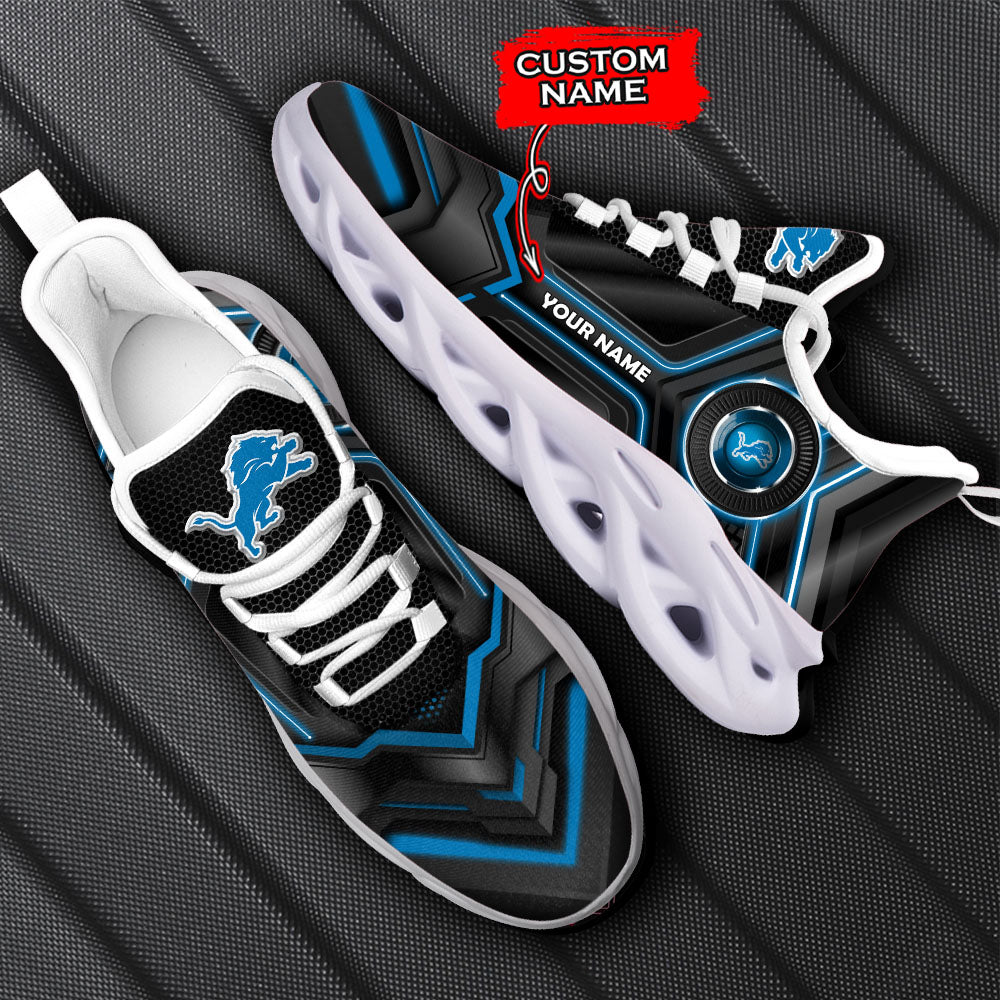Ideafootwear Detroit Lions NFL Max Soul Shoes Sneakers For Men And Women