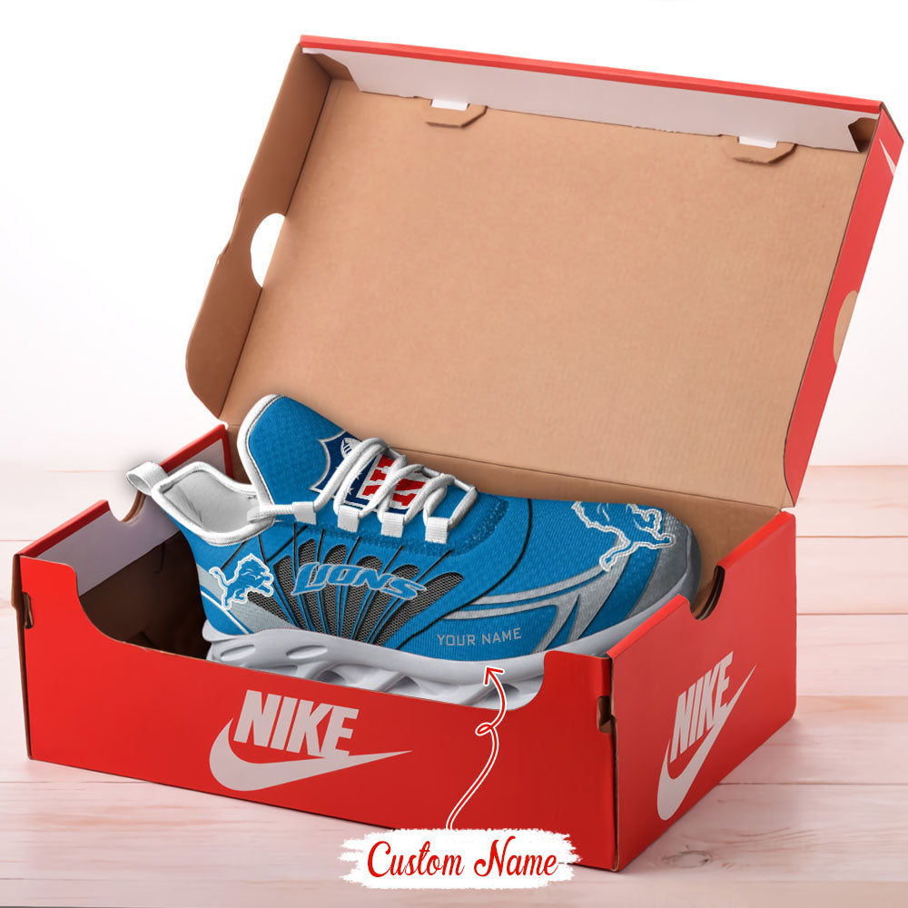 Ideafootwear Detroit Lions NFL Max Soul Shoes Sneakers For Men And Women