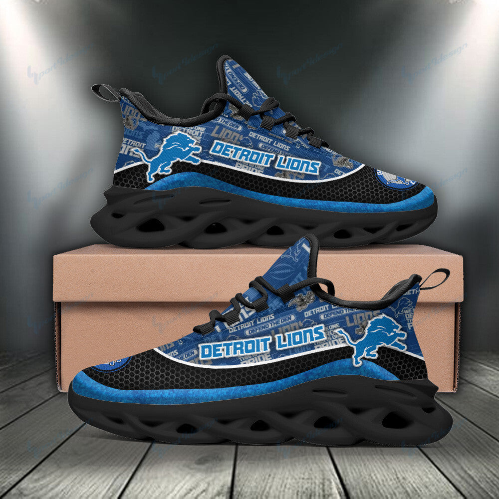 Ideafootwear Detroit Lions NFL Max Soul Shoes Sneakers For Men And Women
