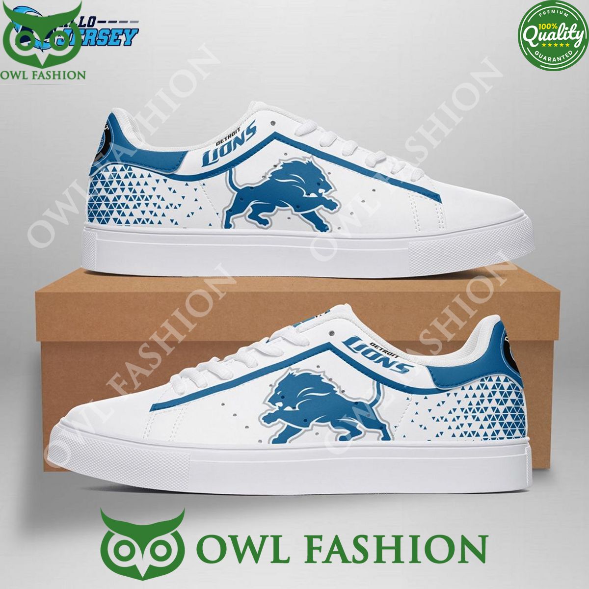 Ideafootwear Detroit Lions Skate Stan Shoes Sneakes For Men And Women