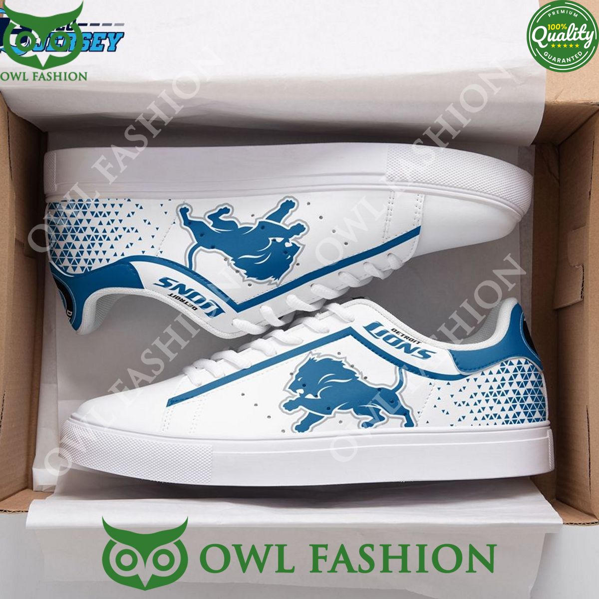 Ideafootwear Detroit Lions Skate Stan Shoes Sneakes For Men And Women
