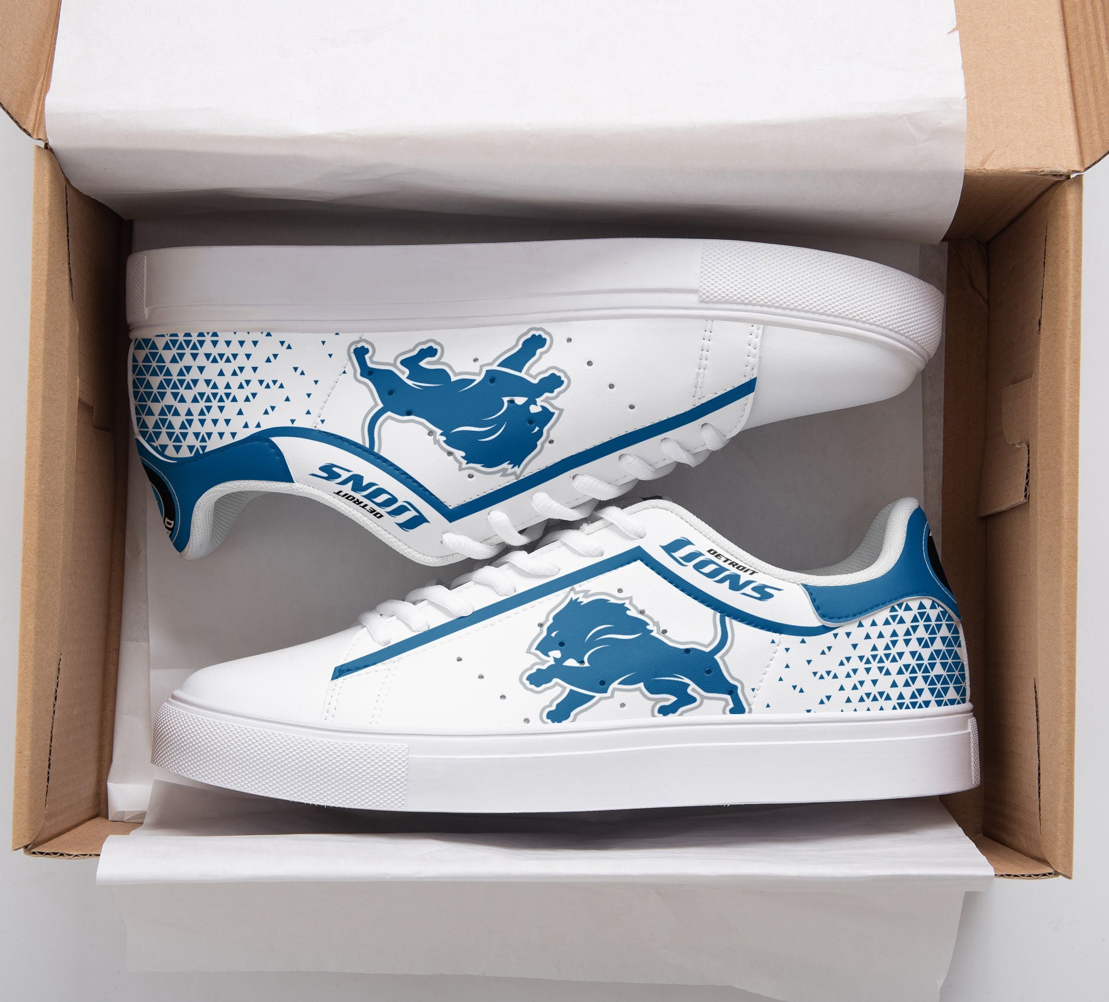 Ideafootwear Detroit Lions Skate Stan Shoes Sneakes For Men And Women