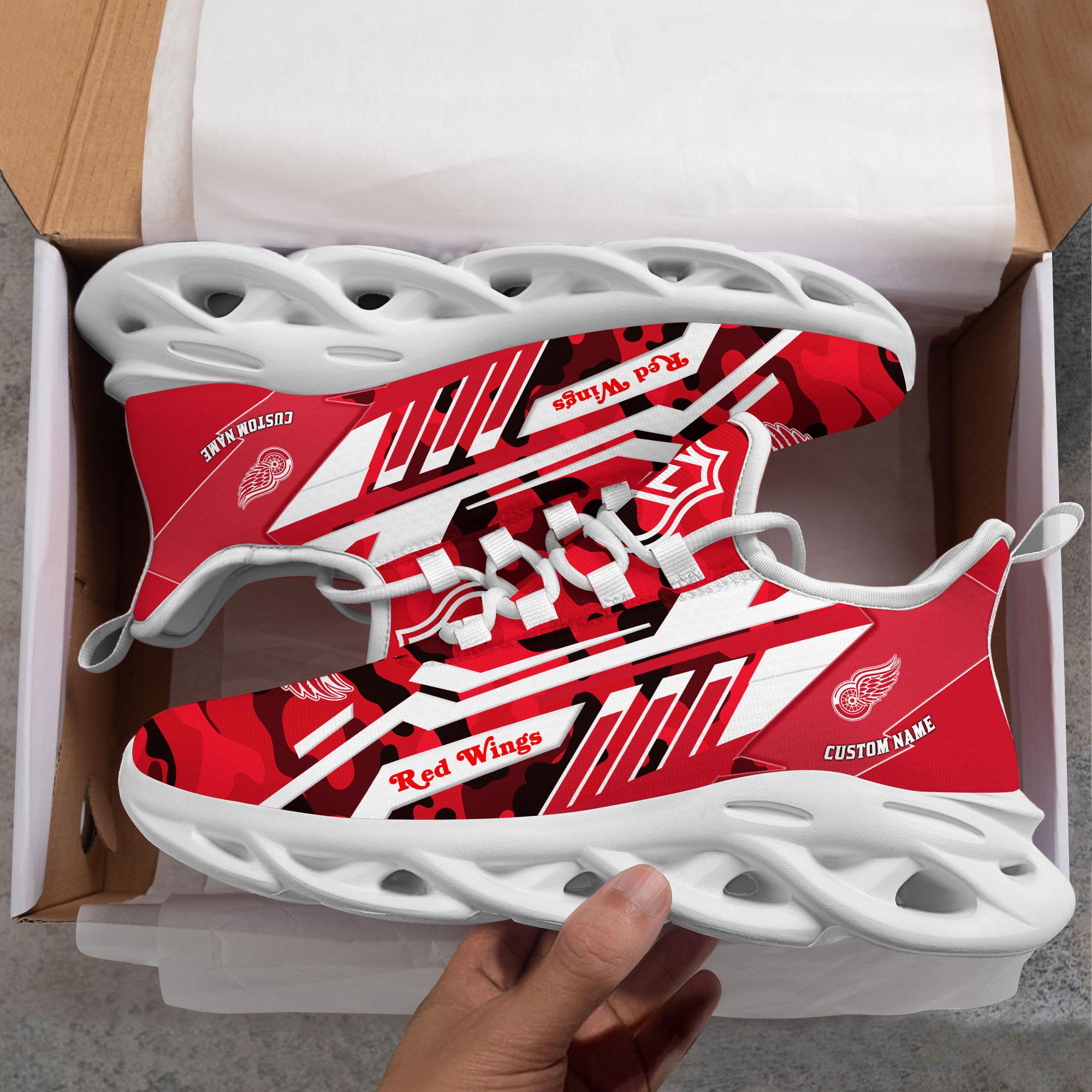 Ideafootwear Detroit Red Wings Max Soul Shoes Sneakers For Men And Women