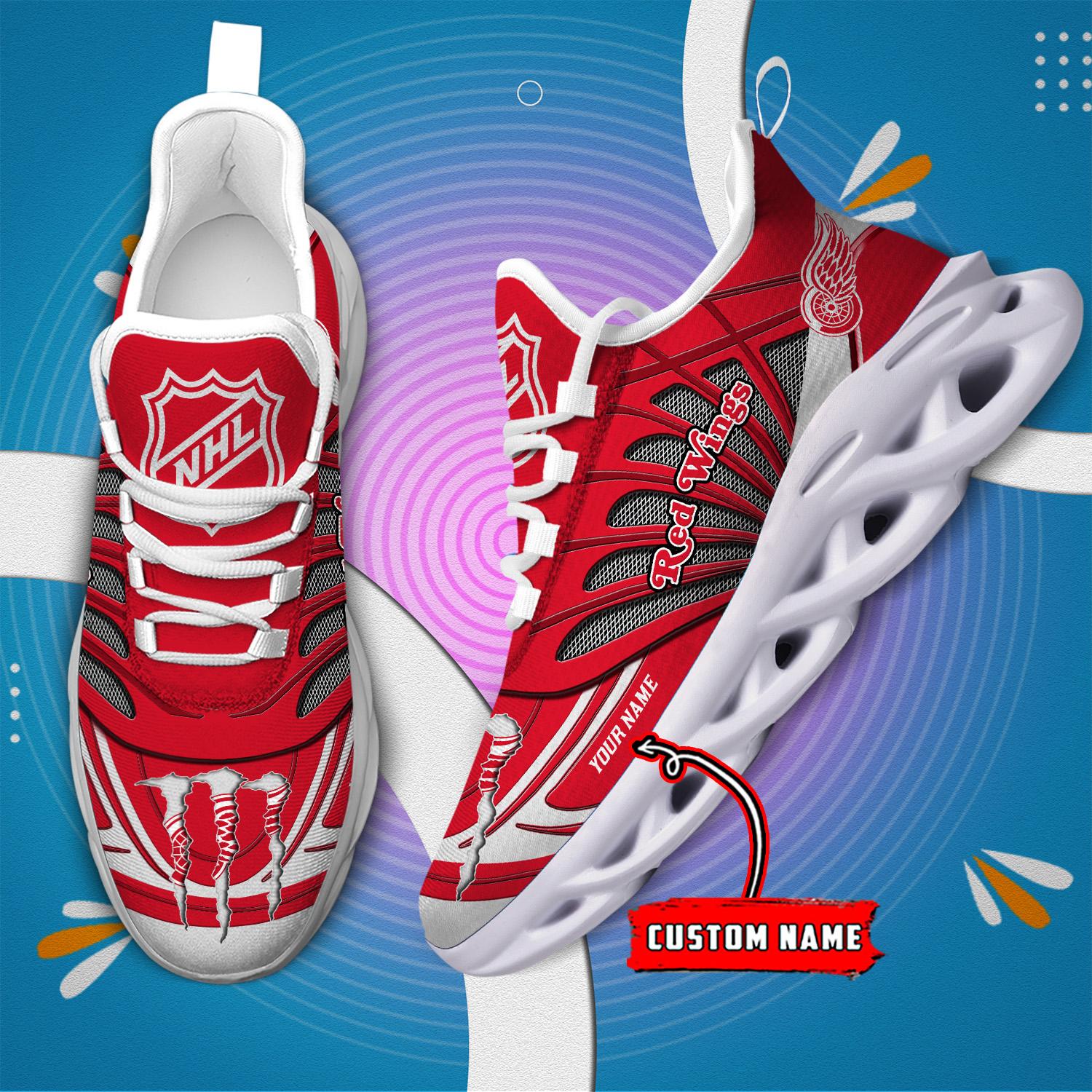 Ideafootwear Detroit Red Wings Max Soul Shoes Sneakers For Men And Women