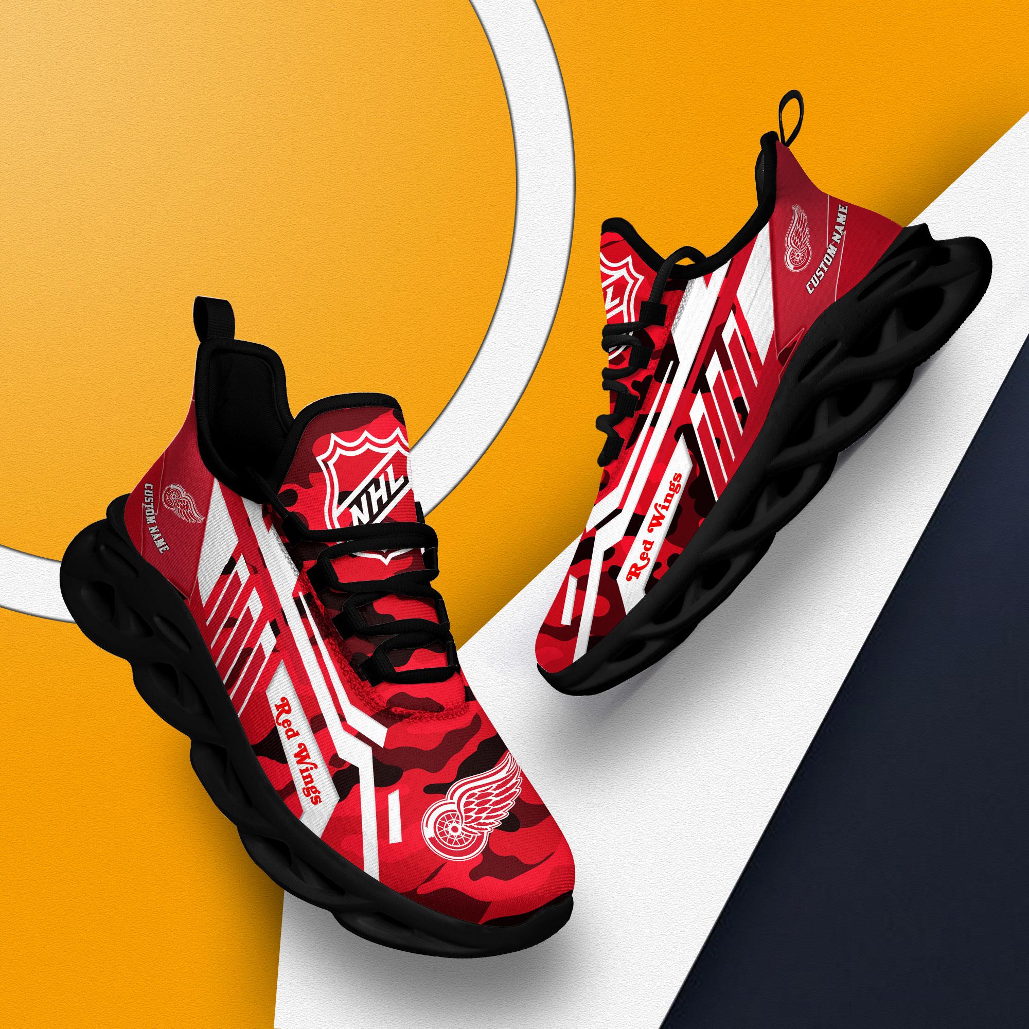 Ideafootwear Detroit Red Wings Max Soul Shoes Sneakers For Men And Women