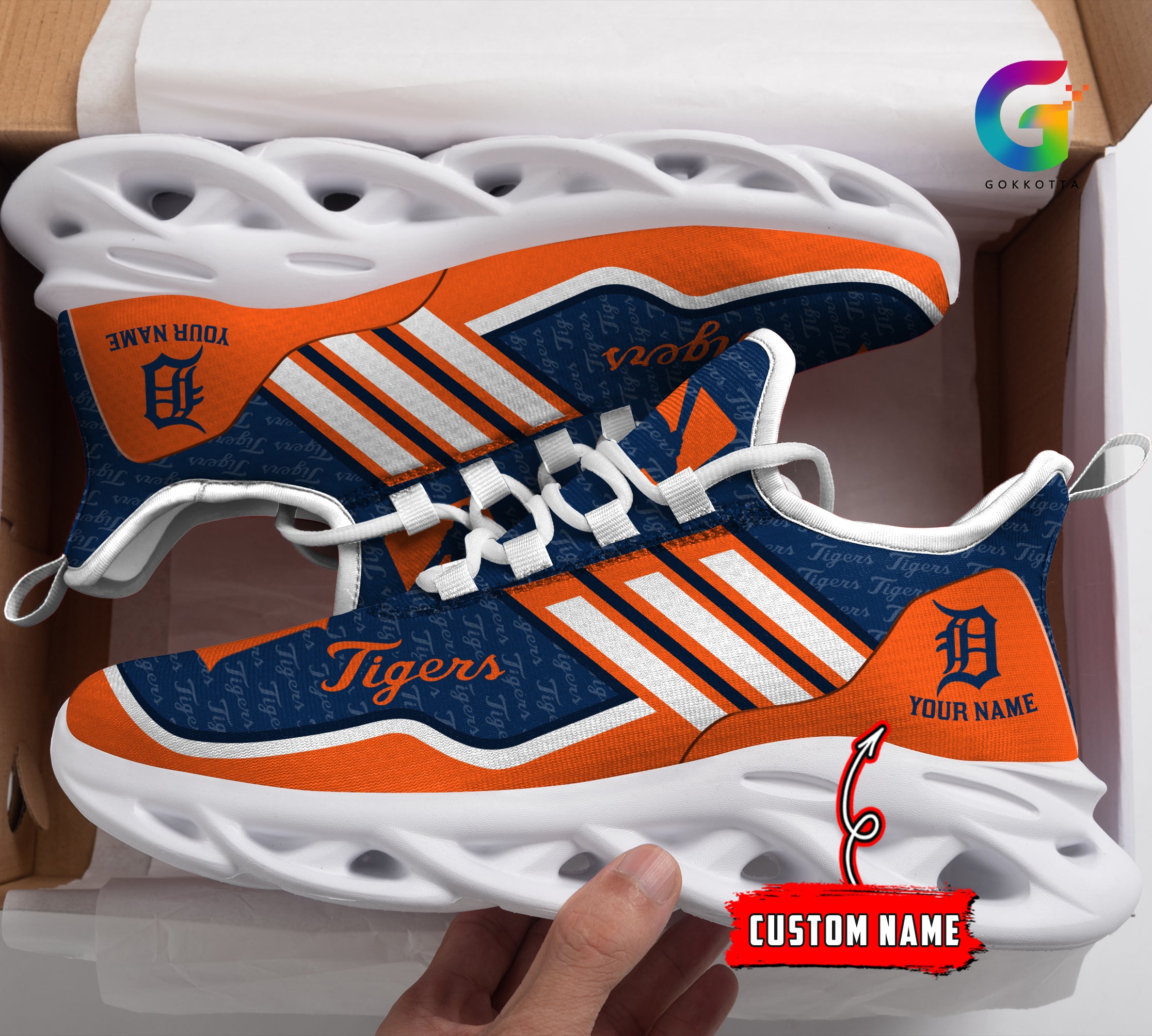 Ideafootwear Detroit Tigers MLB Max Soul Shoes Sneakers For Men And Women