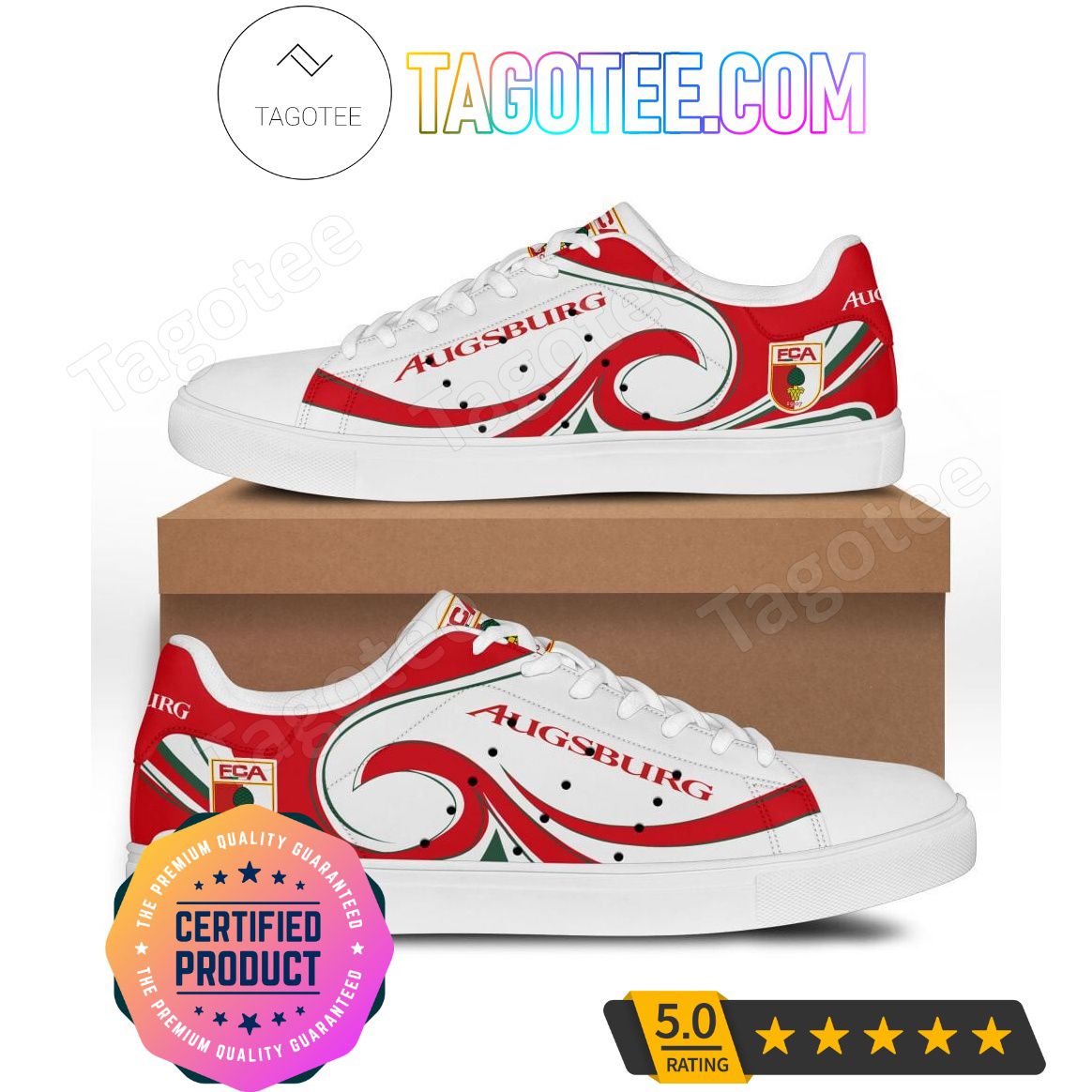 Ideafootwear FC Augsburg Skate Stan Shoes Sneakes For Men And Women