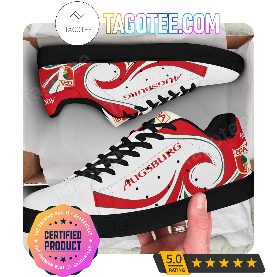 Ideafootwear FC Augsburg Skate Stan Shoes Sneakes For Men And Women