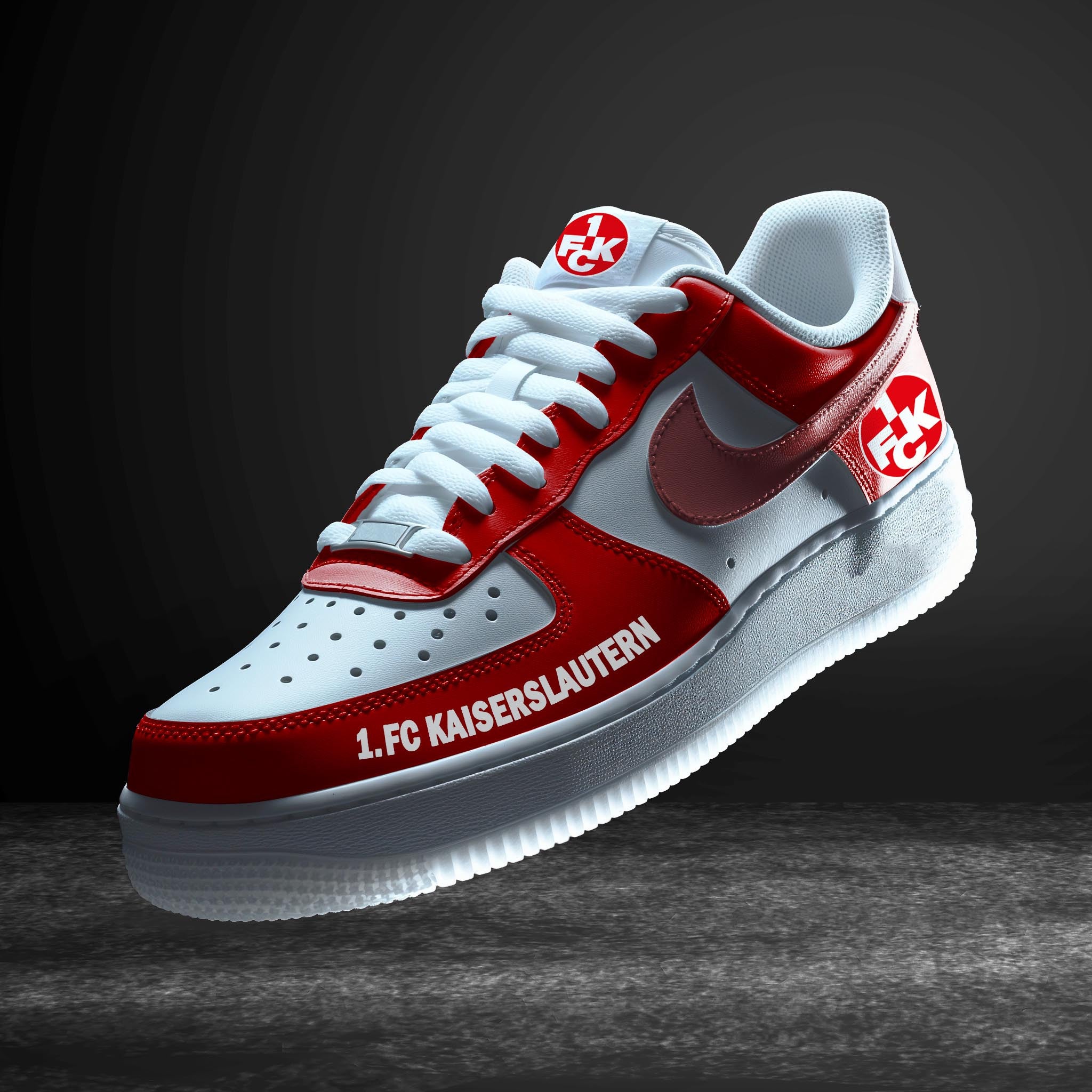 Ideafootwear FC Kaiserslautern Bundesliga Air Low-Top Sneakers Shoes For Men And Women