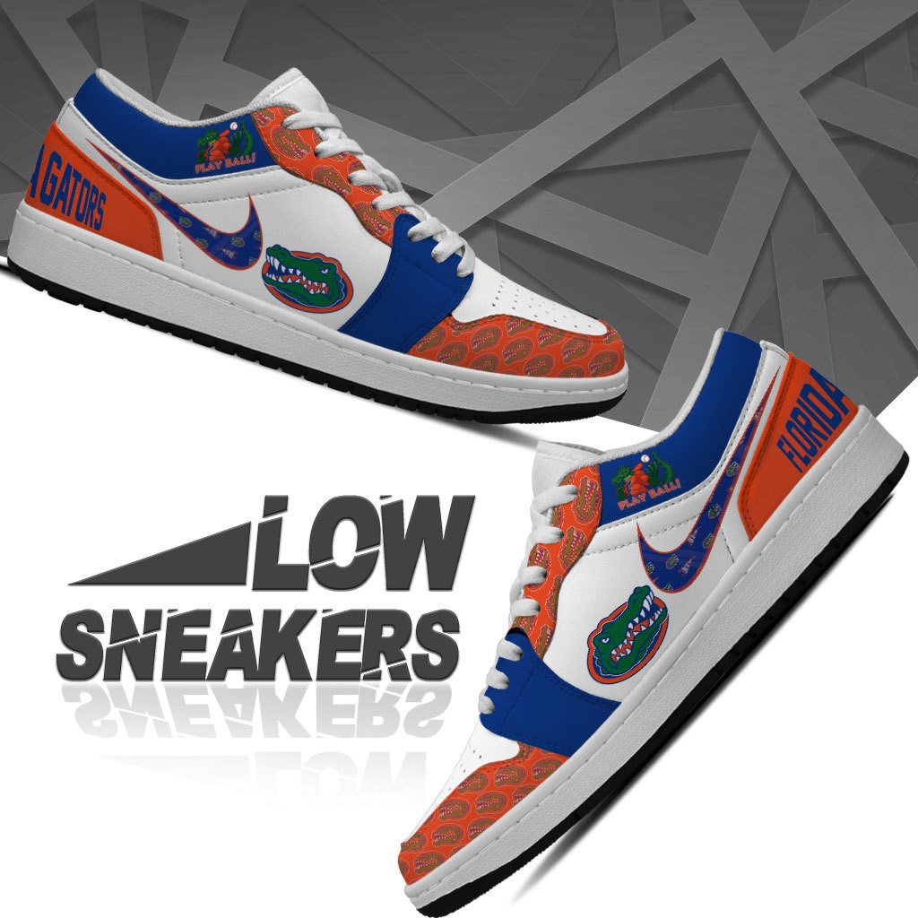 Ideafootwear Florida Gators AJ1 Low Sneakers Shoes For Men And Women