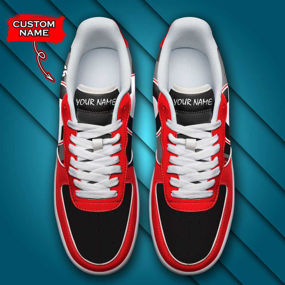 Ideafootwear Georgia Bulldogs NCAA Air Low-Top Sneakers Shoes For Men And Women