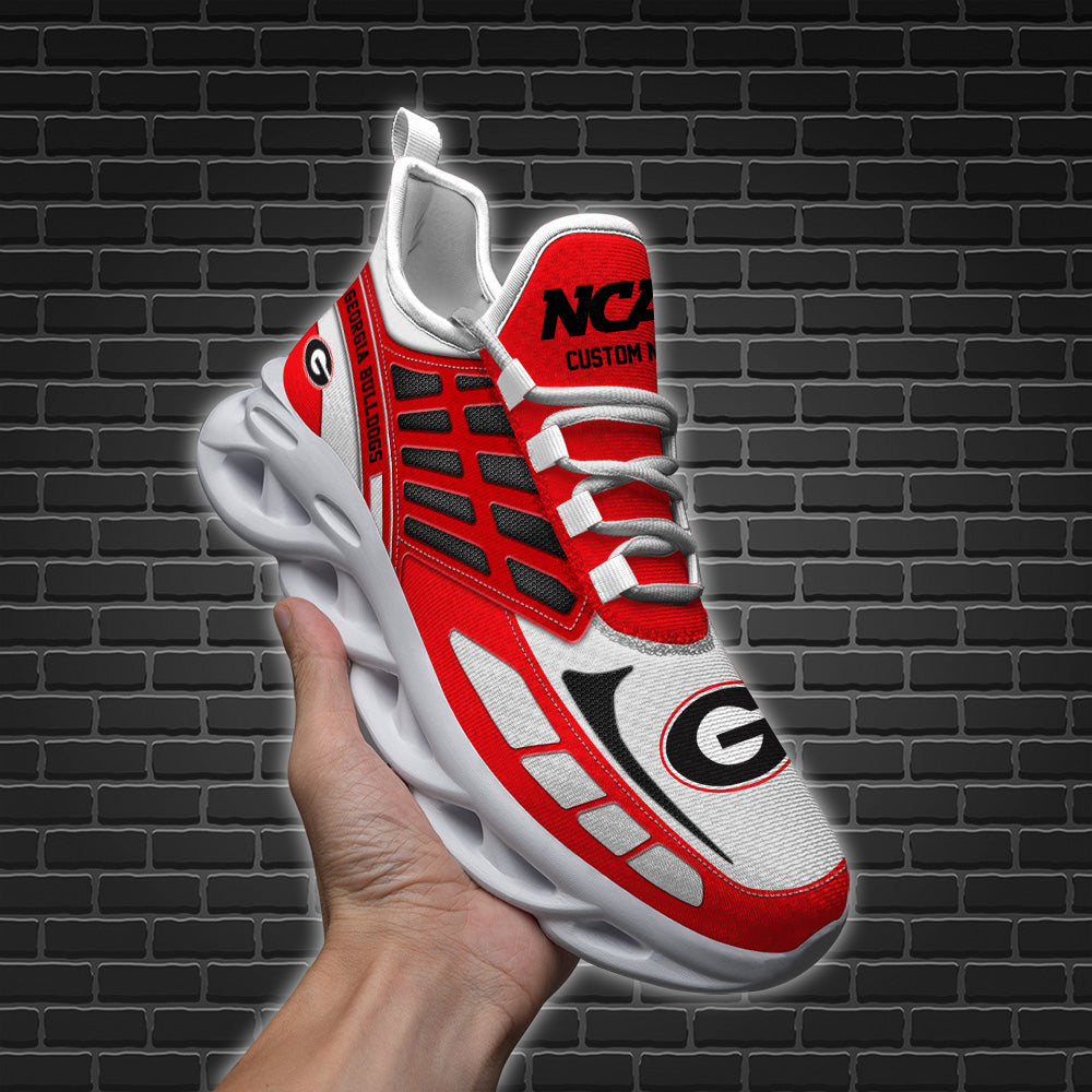 Ideafootwear Georgia Bulldogs NCAA Max Soul Shoes Sneakers For Men And Women