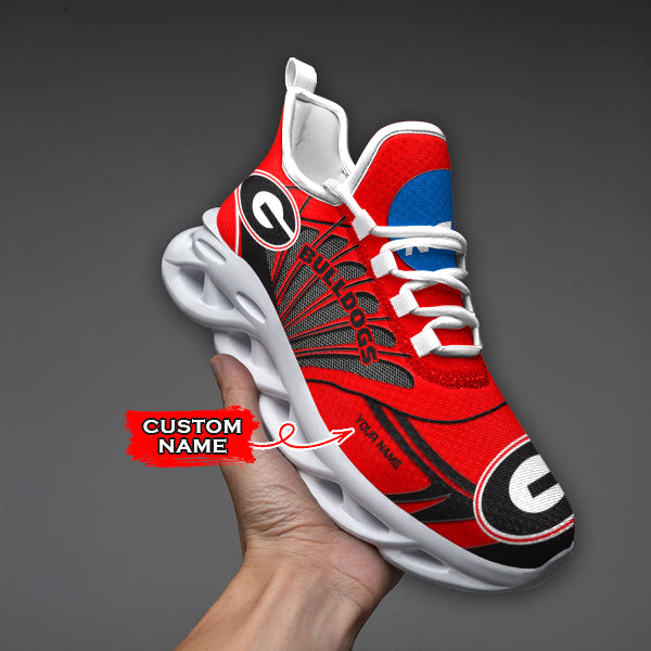 Ideafootwear Georgia Bulldogs NCAA Max Soul Shoes Sneakers For Men And Women