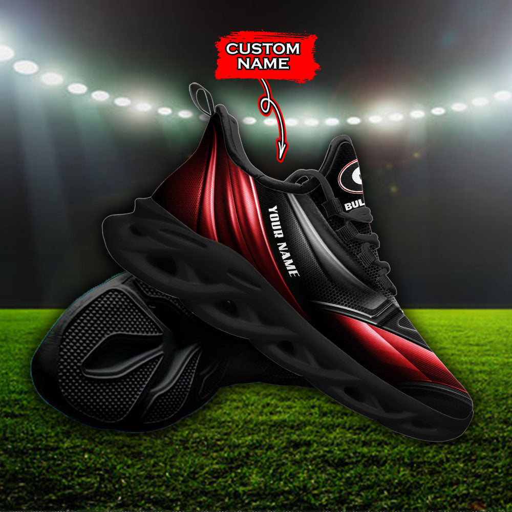 Ideafootwear Georgia Bulldogs NCAA Max Soul Shoes Sneakers For Men And Women