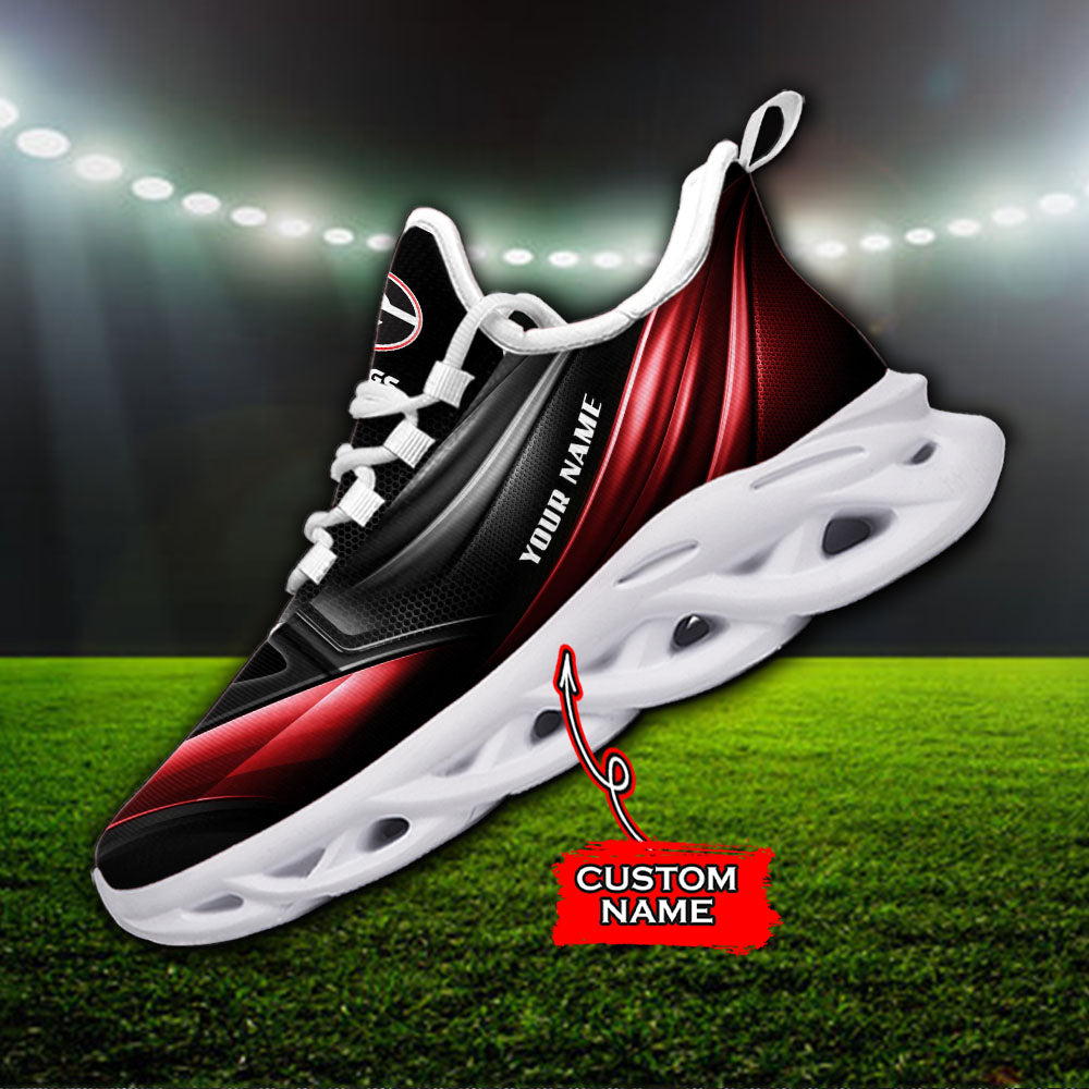 Ideafootwear Georgia Bulldogs NCAA Max Soul Shoes Sneakers For Men And Women