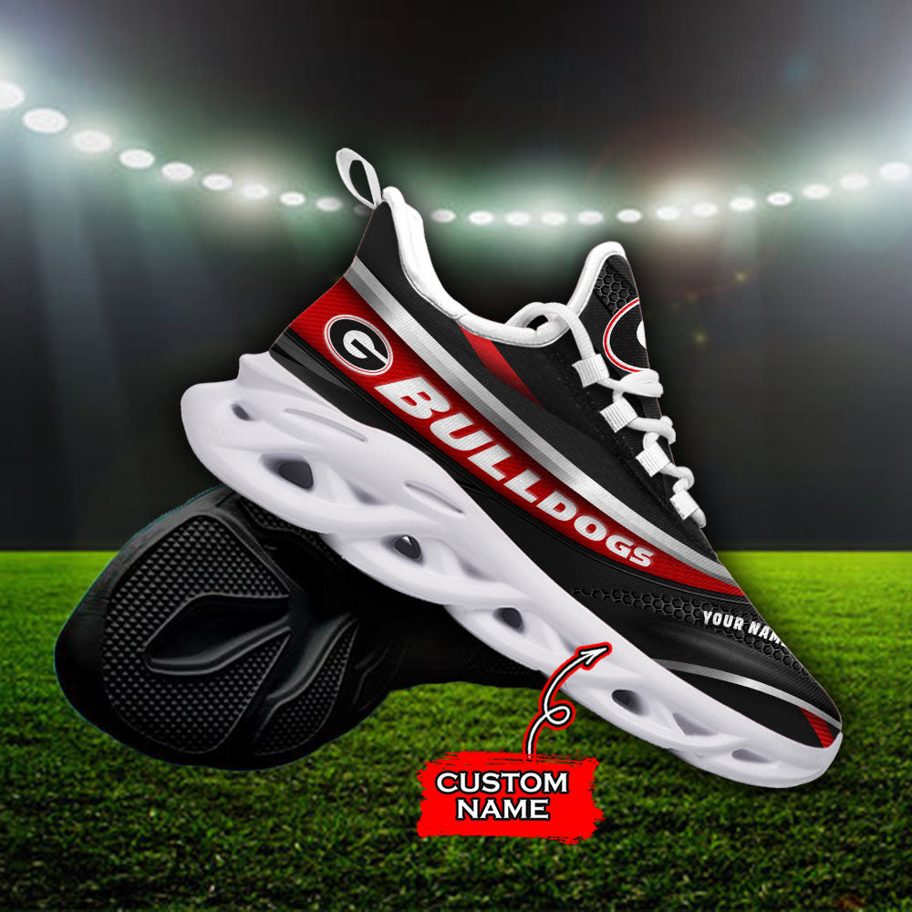 Ideafootwear Georgia Bulldogs NCAA Max Soul Shoes Sneakers For Men And Women