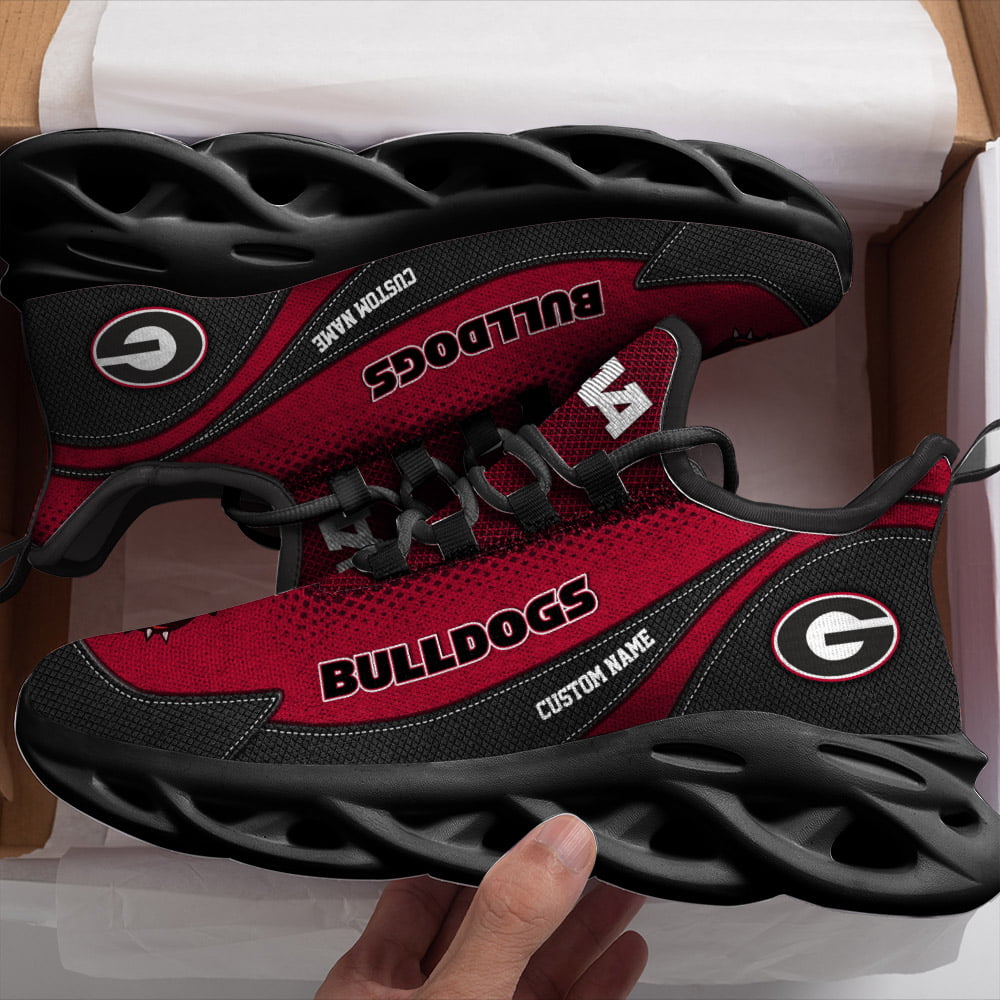 Ideafootwear Georgia Bulldogs NCAA Max Soul Shoes Sneakers For Men And Women