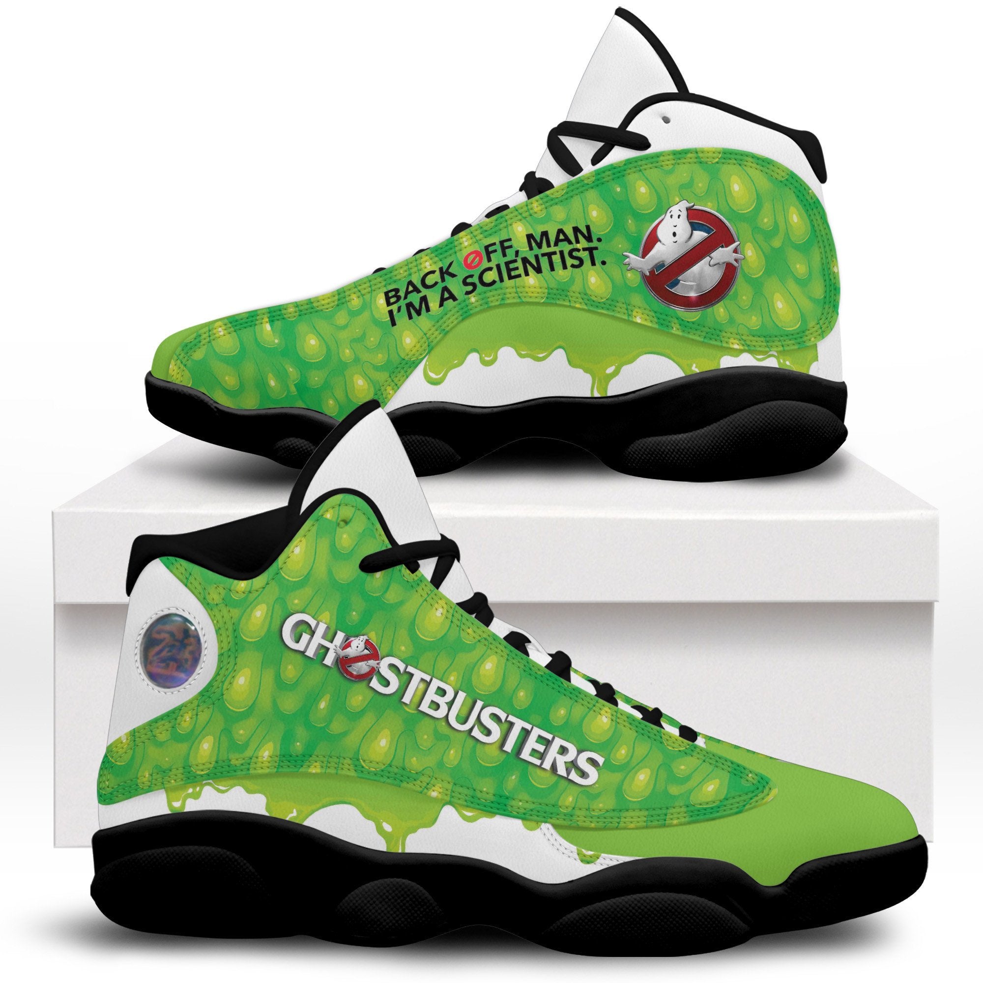 Ideafootwear Ghostbusters AJ13 Sneakers Shoes For Men And Women