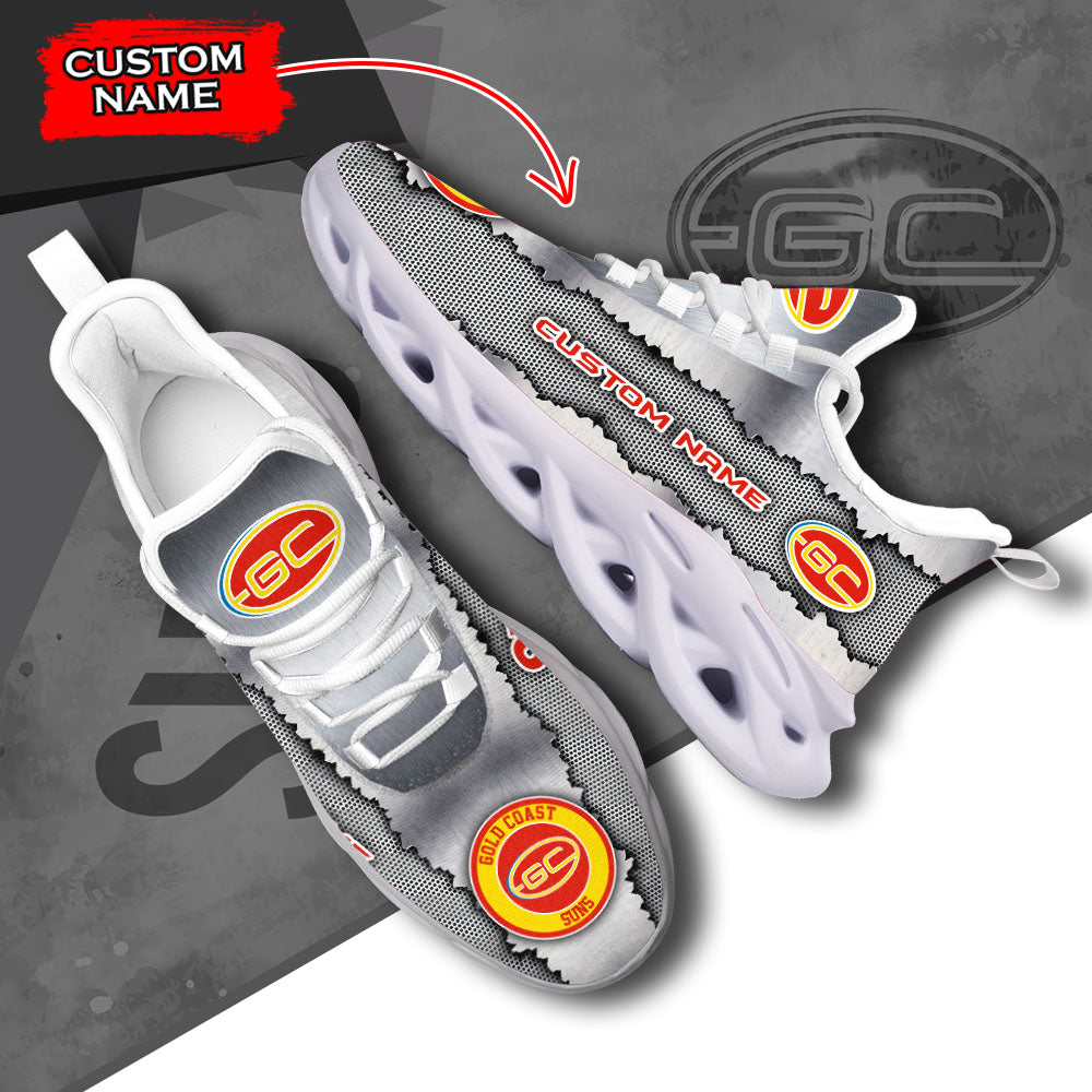 Ideafootwear Gold Coast Suns AFL Max Soul Shoes Sneakers For Men And Women