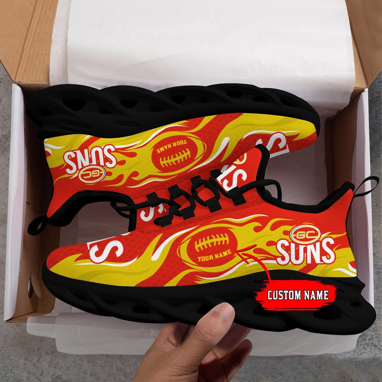 Ideafootwear Gold Coast Suns Max Soul Shoes Sneakers For Men And Women