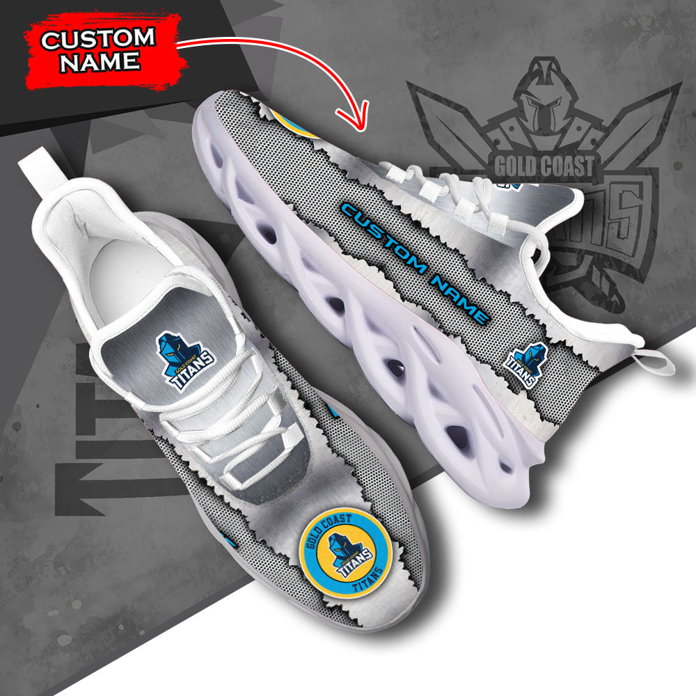 Ideafootwear Gold Coast Titans NRL Max Soul Shoes Sneakers For Men And Women