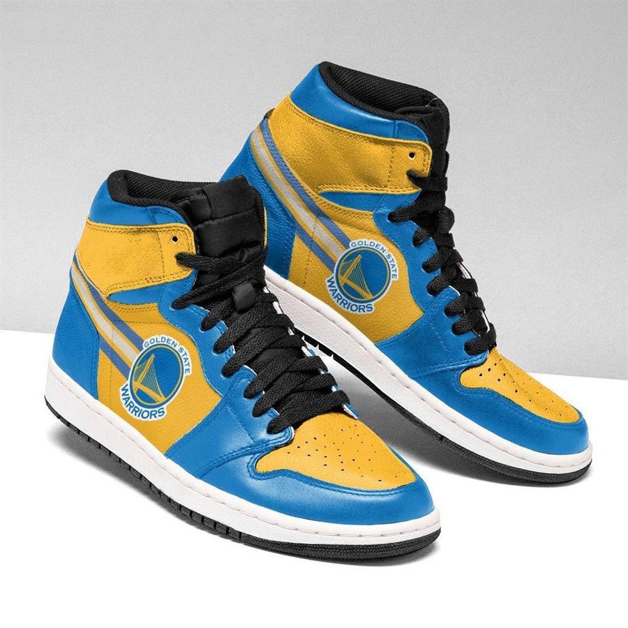 Ideafootwear Golden State Warriors NBA AJ1 High Sneakers Shoes For Men And Women