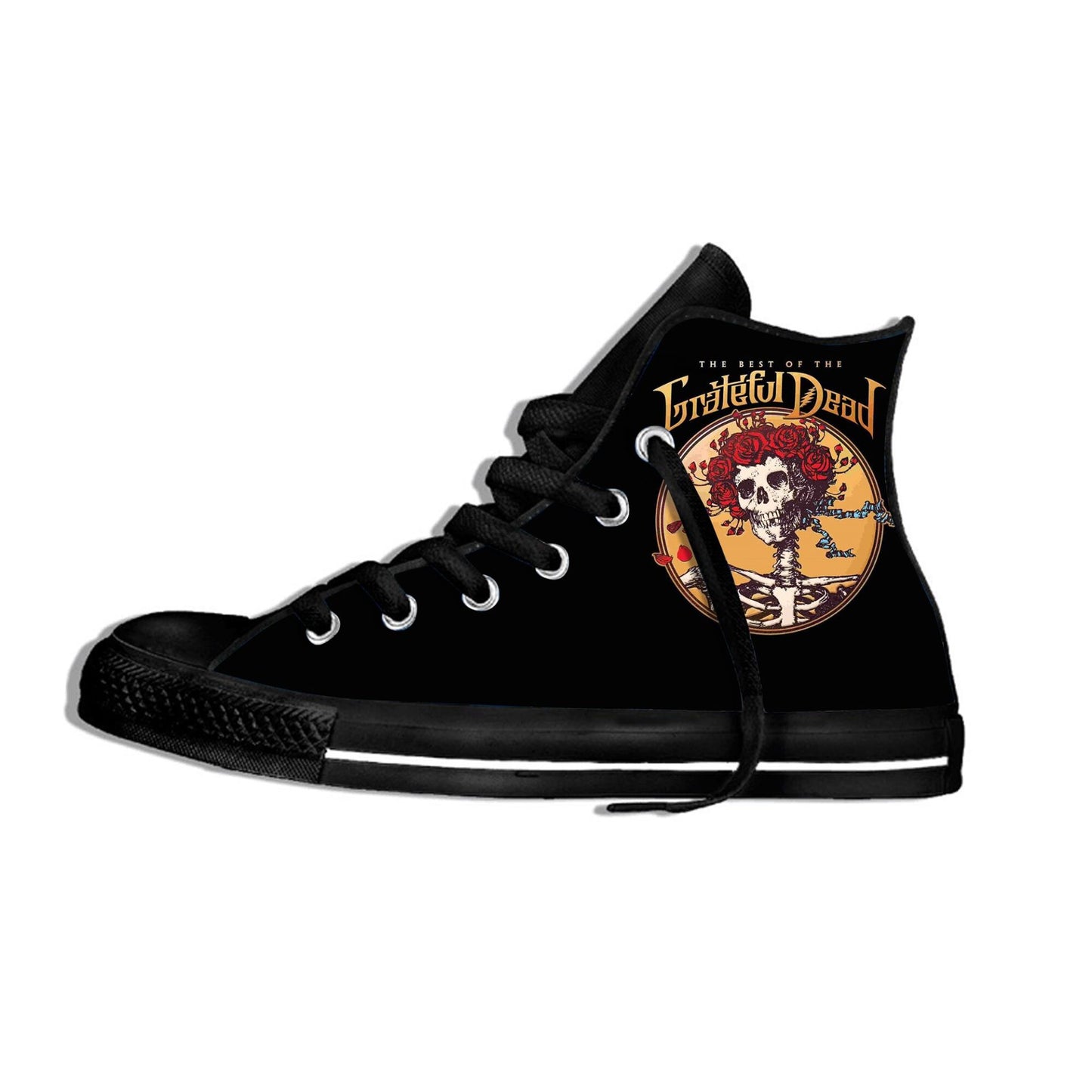 Ideafootwear Grateful Dead High Top Canvas Sneakers Shoes For Men And Women