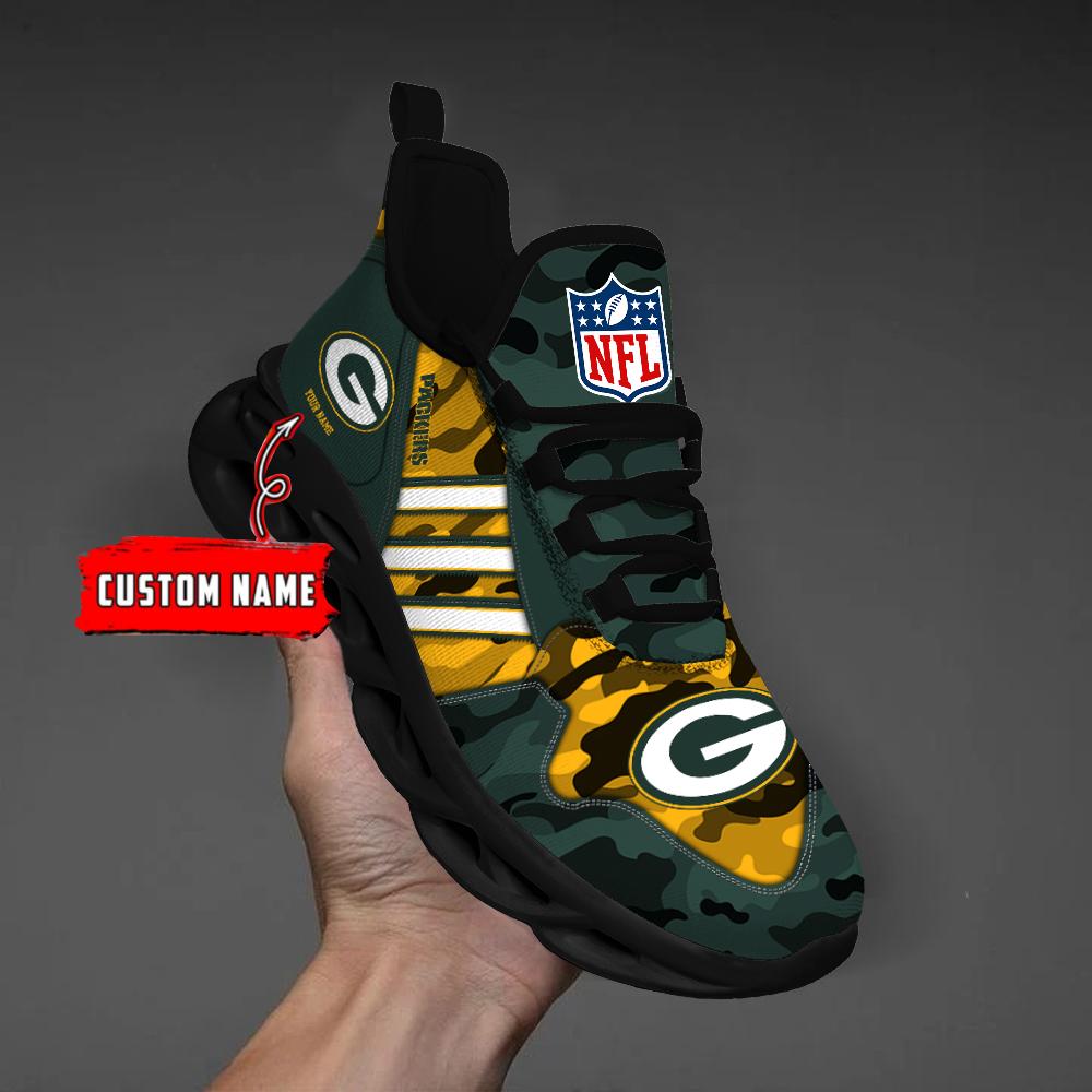 Ideafootwear Green Bay Packers Max Soul Shoes Sneakers For Men And Women