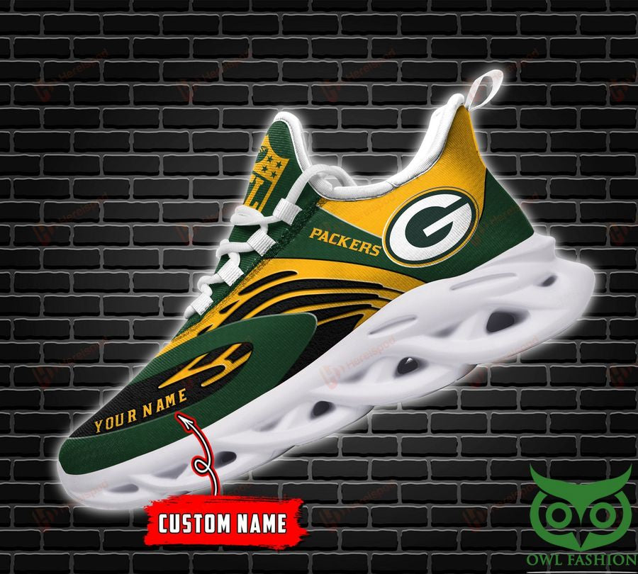 Ideafootwear Green Bay Packers Max Soul Shoes Sneakers For Men And Women