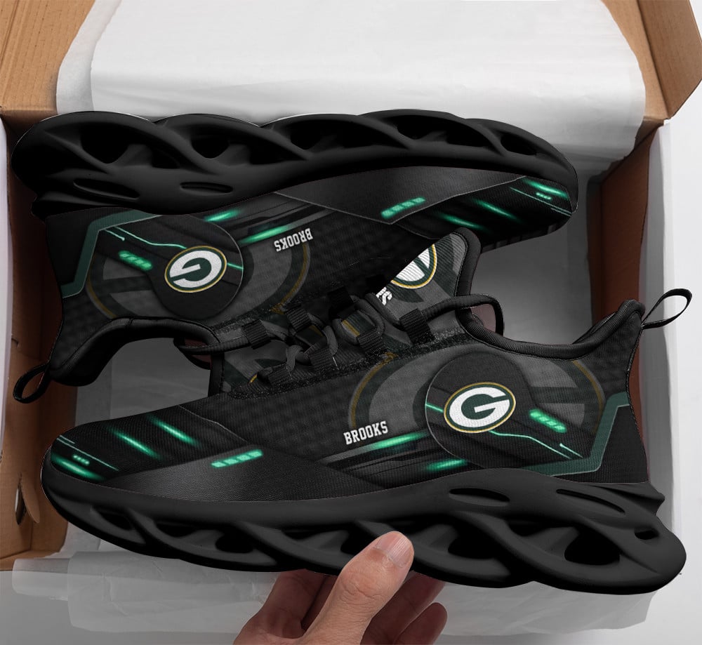 Ideafootwear Green Bay Packers Max Soul Shoes Sneakers For Men And Women