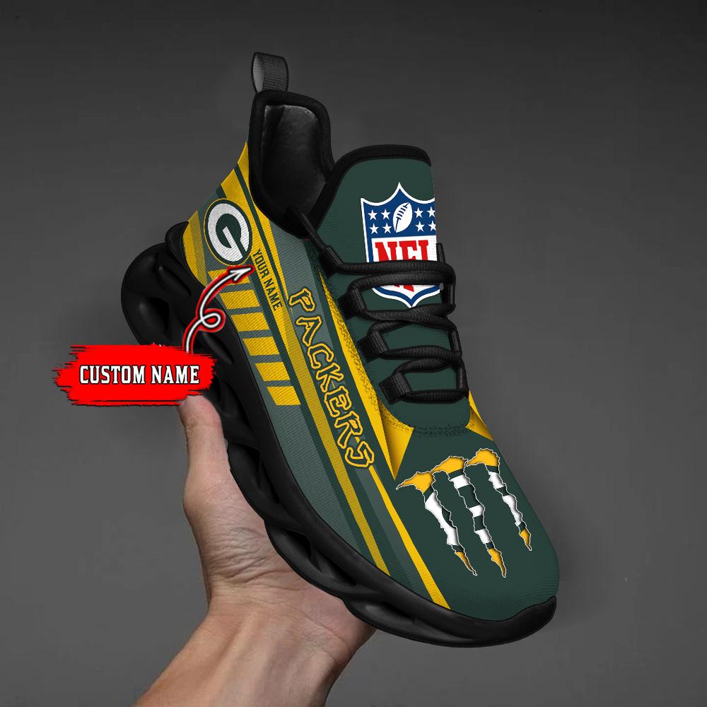 Ideafootwear Green Bay Packers Max Soul Shoes Sneakers For Men And Women