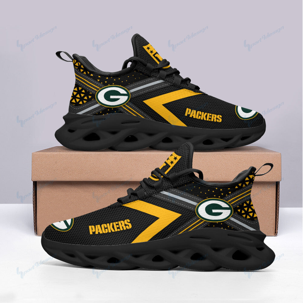 Ideafootwear Green Bay Packers NFL Max Soul Shoes Sneakers For Men And Women