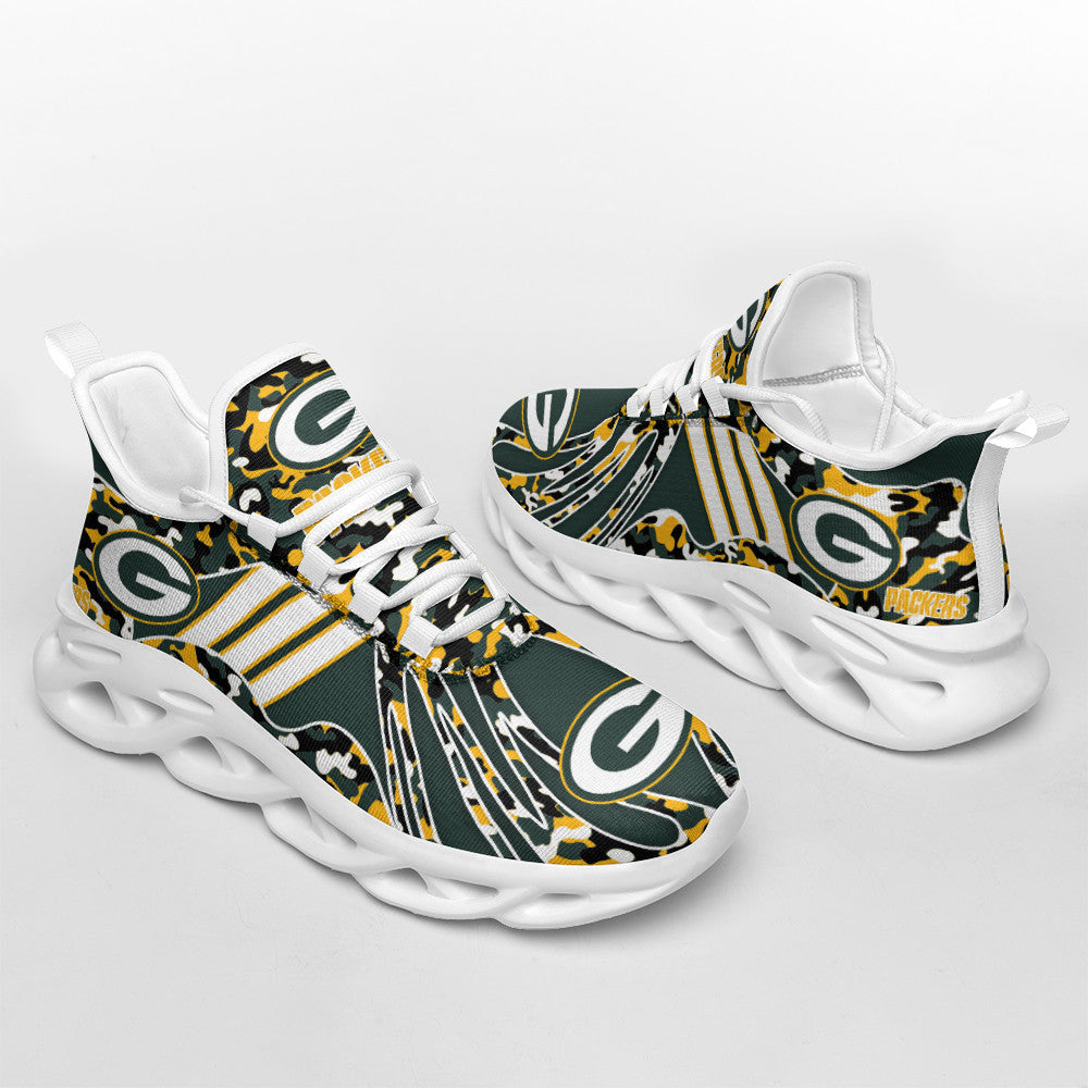 Ideafootwear Green Bay Packers NFL Max Soul Shoes Sneakers For Men And Women