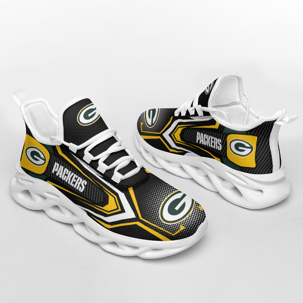 Ideafootwear Green Bay Packers NFL Max Soul Shoes Sneakers For Men And Women