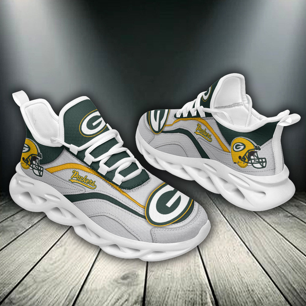 Ideafootwear Green Bay Packers NFL Max Soul Shoes Sneakers For Men And Women