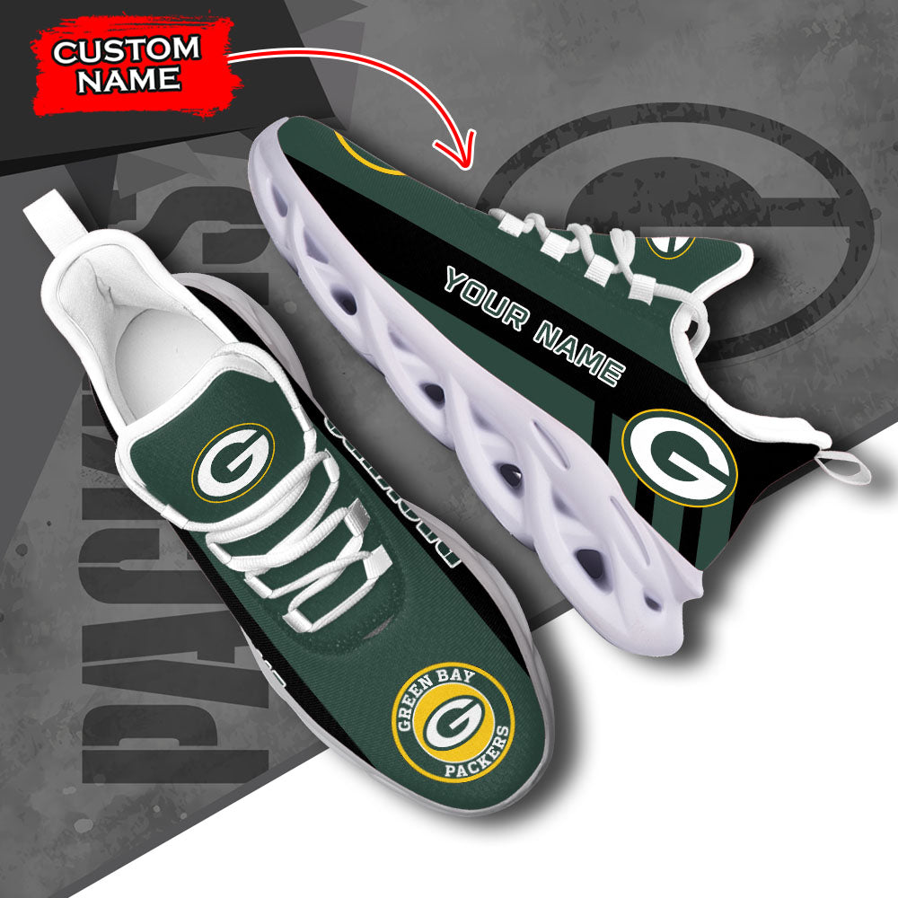 Ideafootwear Green Bay Packers NFL Max Soul Shoes Sneakers For Men And Women