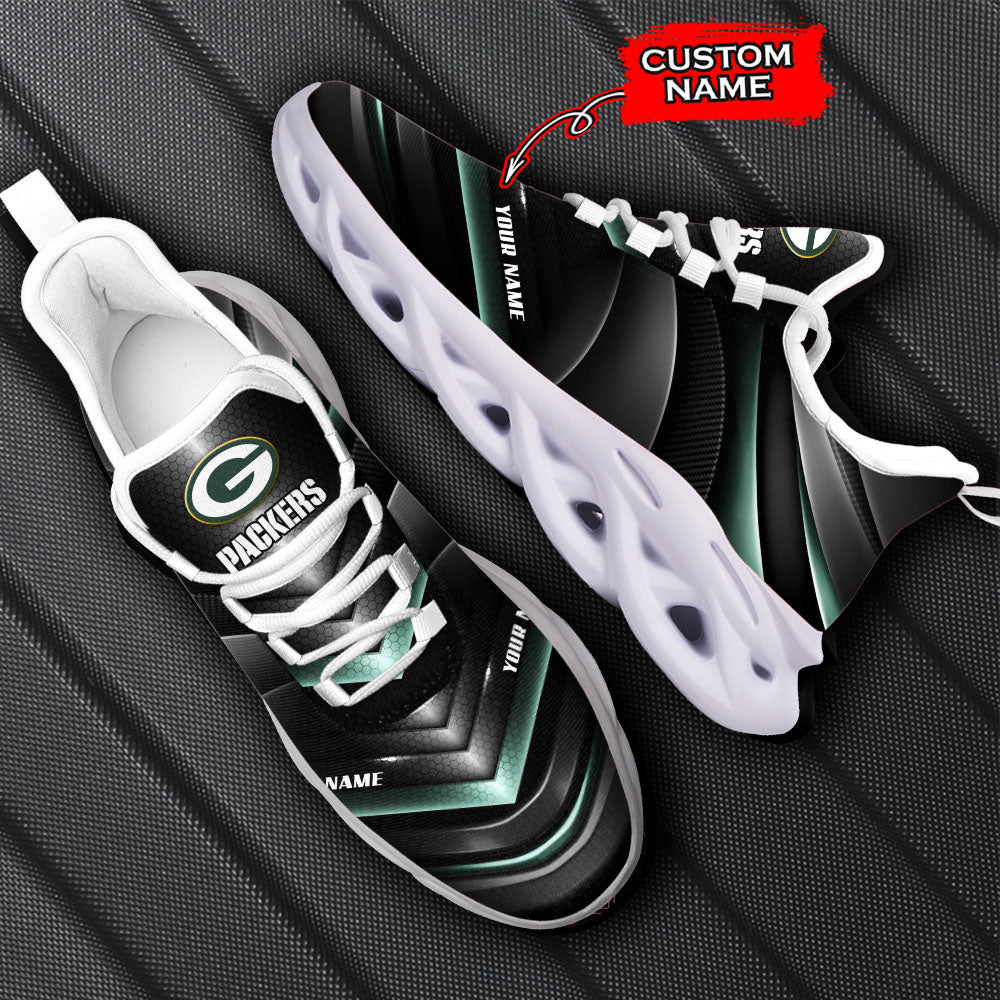 Ideafootwear Green Bay Packers NFL Max Soul Shoes Sneakers For Men And Women