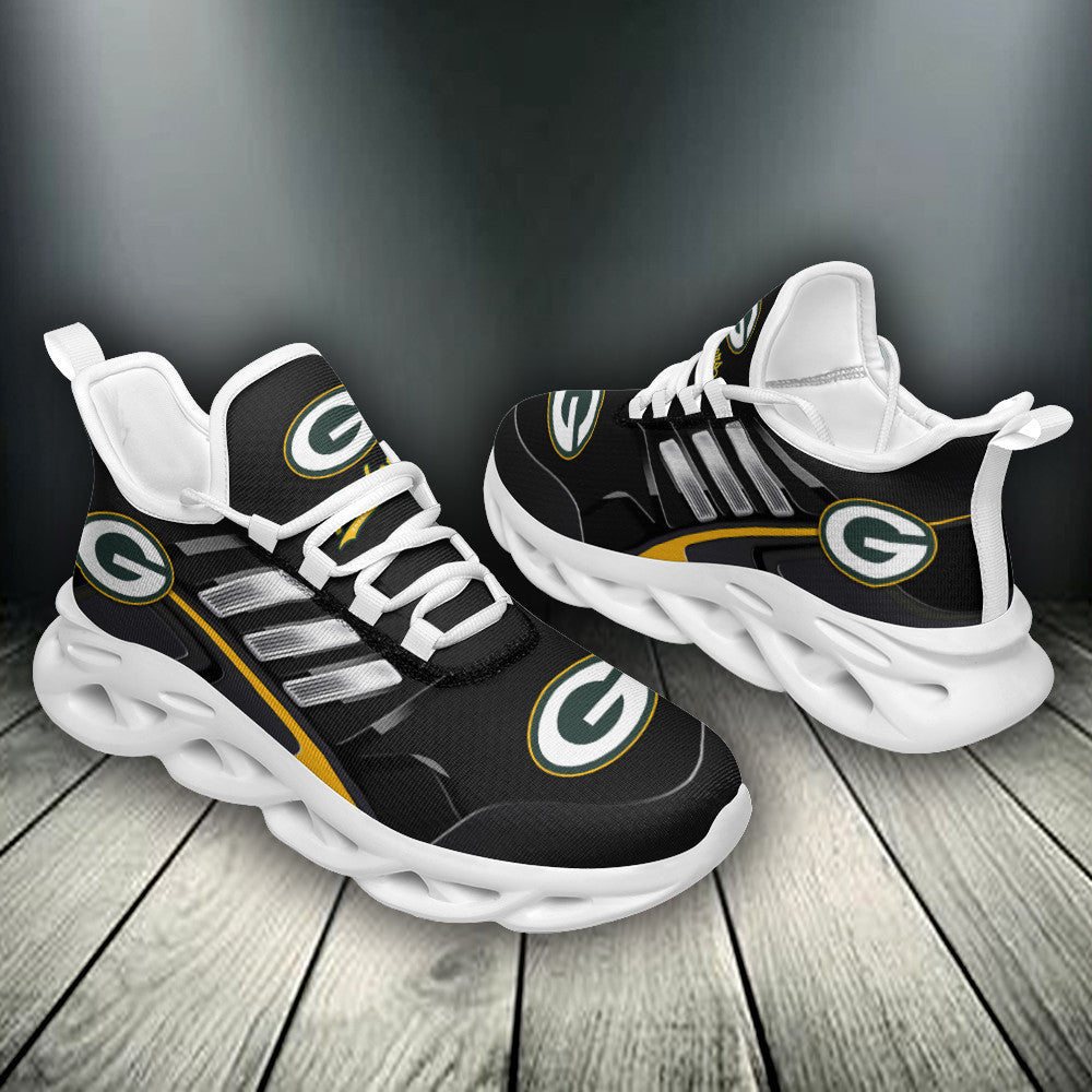 Ideafootwear Green Bay Packers NFL Max Soul Shoes Sneakers For Men And Women