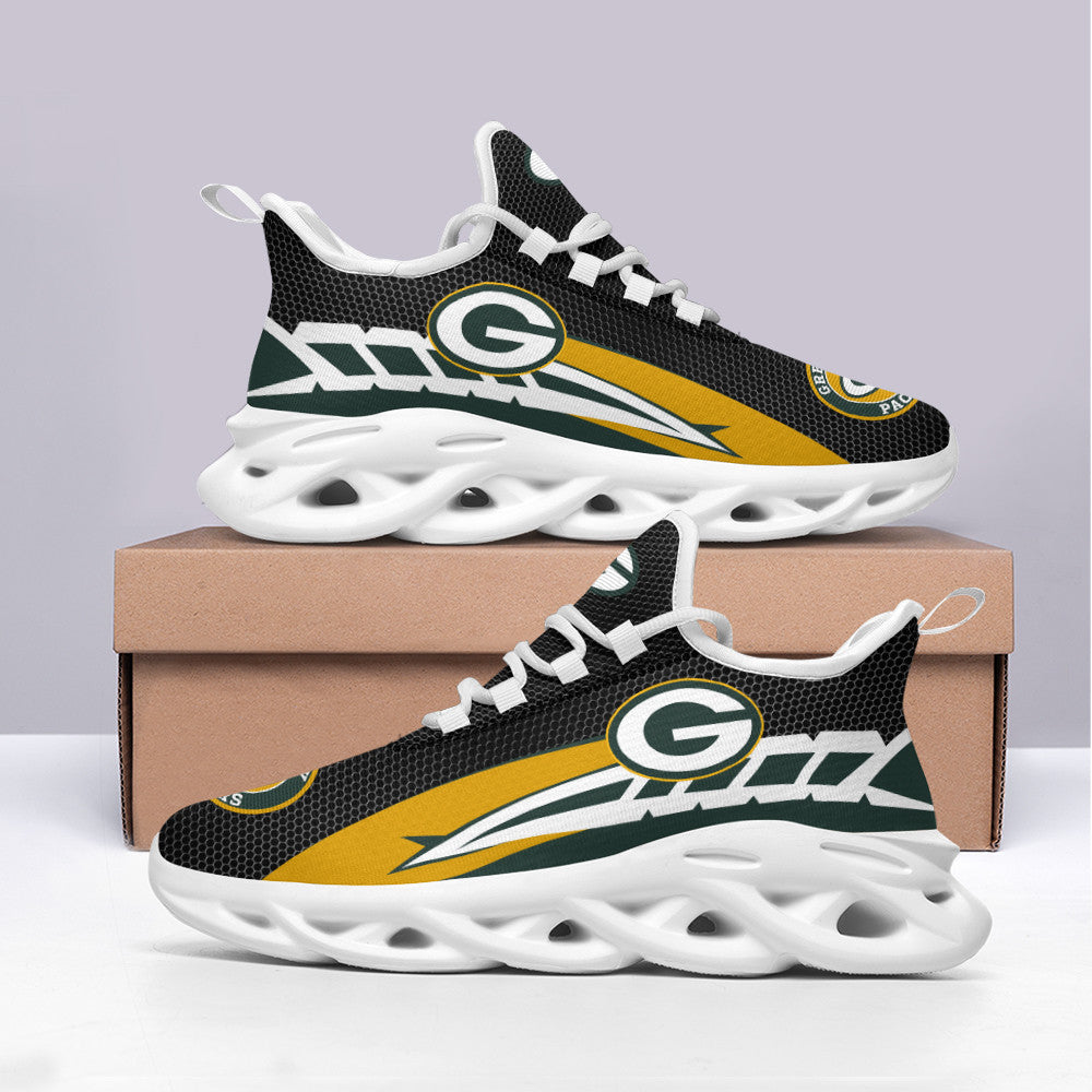 Ideafootwear Green Bay Packers NFL Max Soul Shoes Sneakers For Men And Women