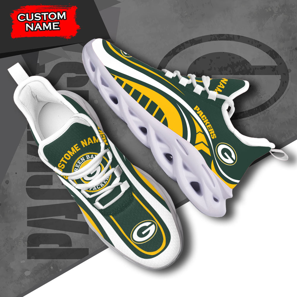 Ideafootwear Green Bay Packers NFL Max Soul Shoes Sneakers For Men And Women