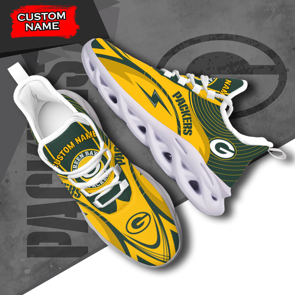 Ideafootwear Green Bay Packers NFL Max Soul Shoes Sneakers For Men And Women