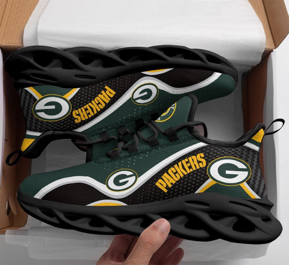 Ideafootwear Green Bay Packers NFL Max Soul Shoes Sneakers For Men And Women
