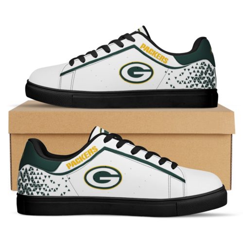 Ideafootwear Green Bay Packers Skate Stan Shoes Sneakes For Men And Women
