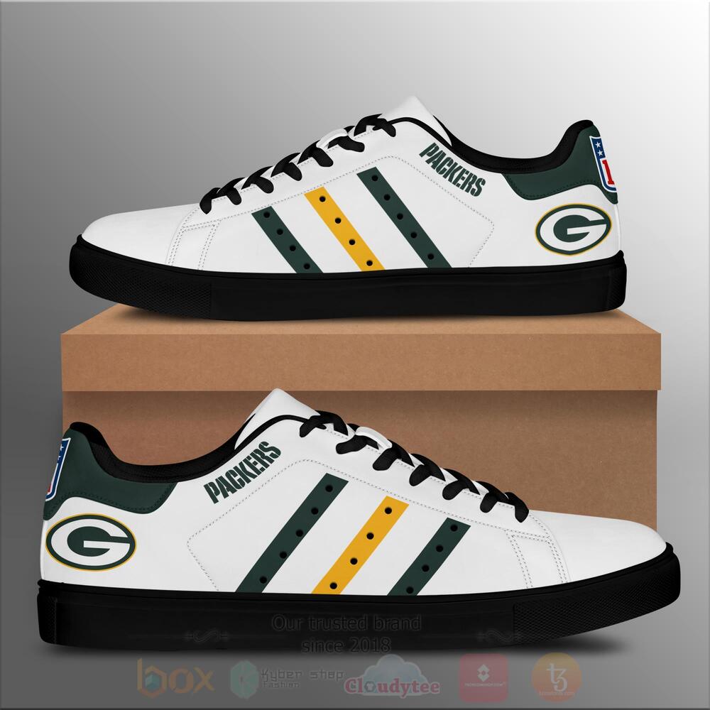 Ideafootwear Green Bay Packers Skate Stan Shoes Sneakes For Men And Women