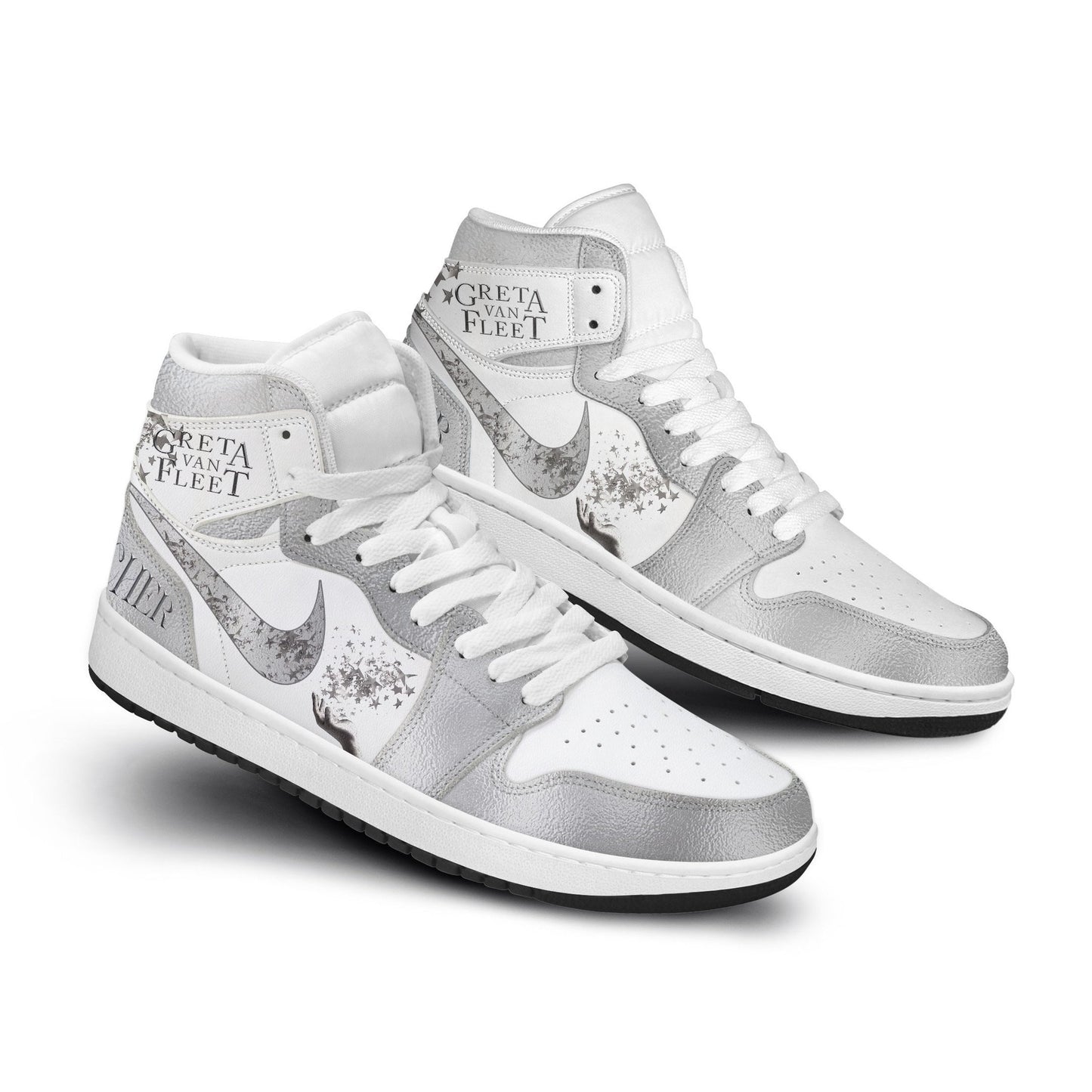 Ideafootwear Greta Van Fleet AJ1 High Sneakers Shoes For Men And Women